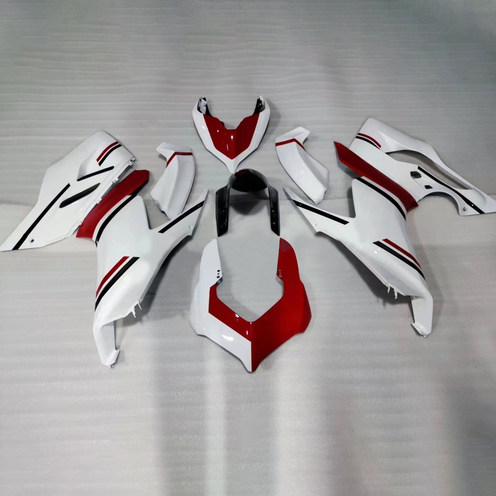 Amotopart 2020-2024 Ducati Panigale V2 White Red Fairing Kit