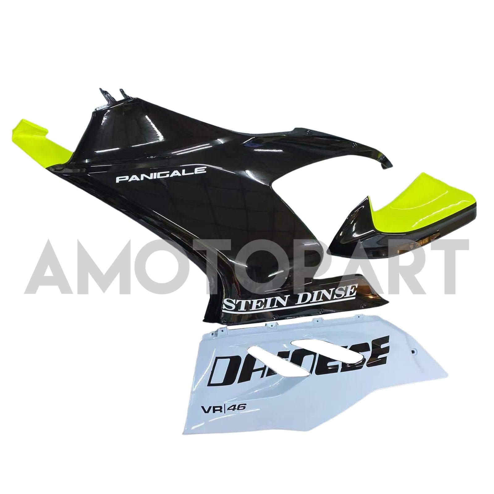 Amotopart 2020-2024 Ducati V2 Glanset Black Grey Green Fairing Kit