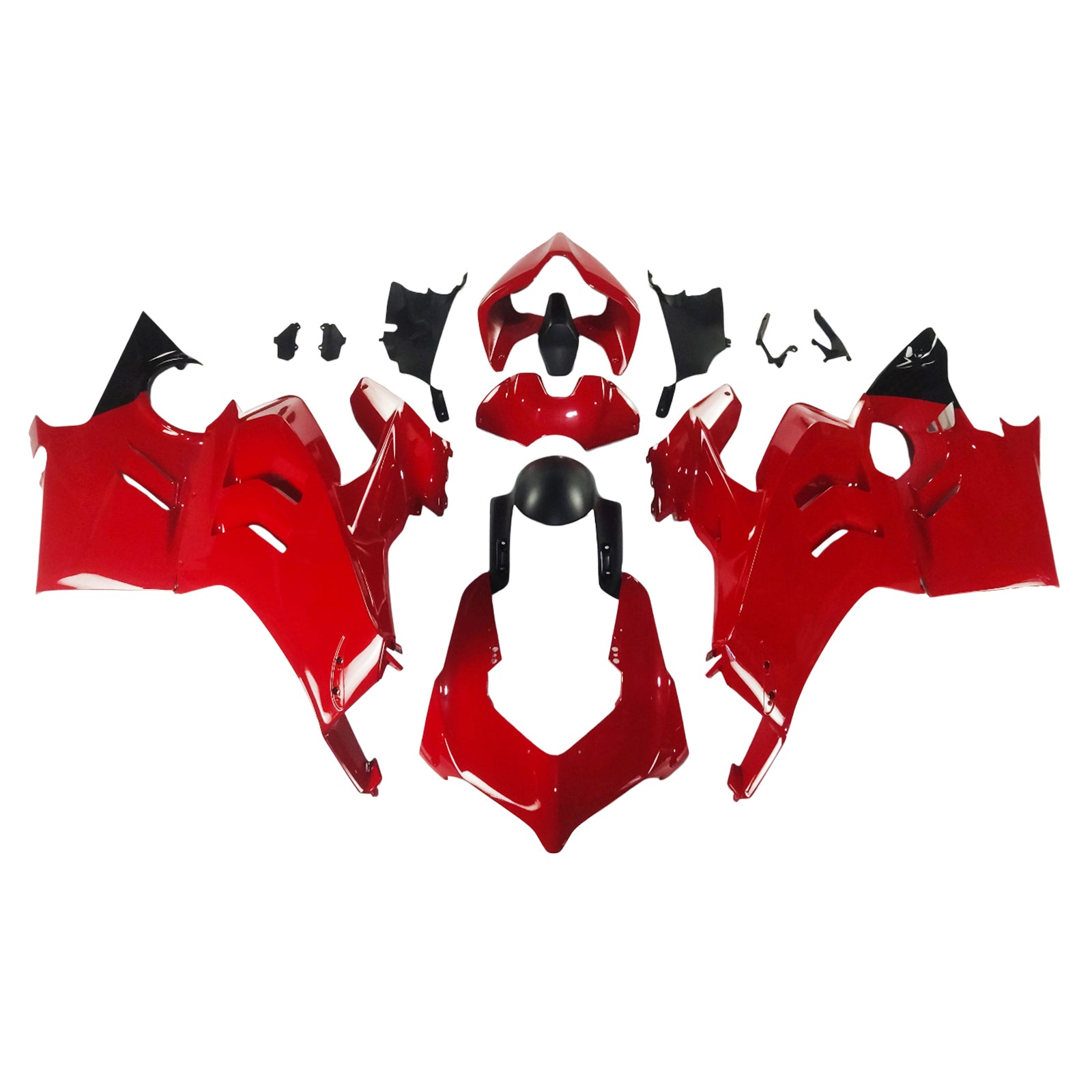 Amotopart Ducati 22-24 Panigale V4 V4S Black Red Fairing Kit