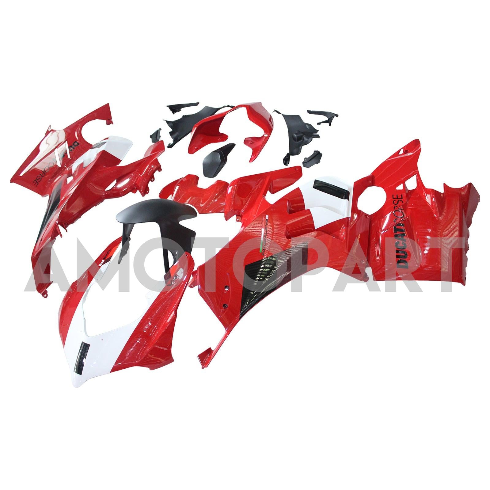 Amotopart Ducati 22-24 Panigale V4 V4S Black White Red Fairing Kit