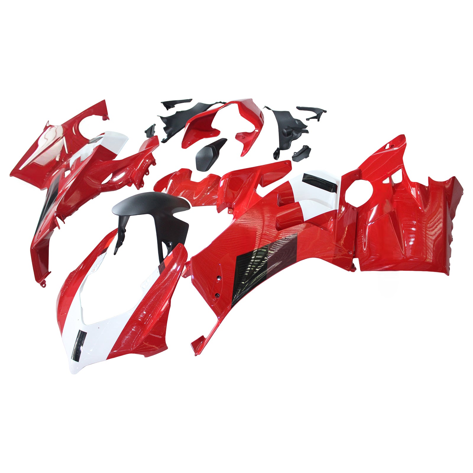 Amotopart Ducati 22-24 Panigale V4 V4S Black White Red Fairing Kit