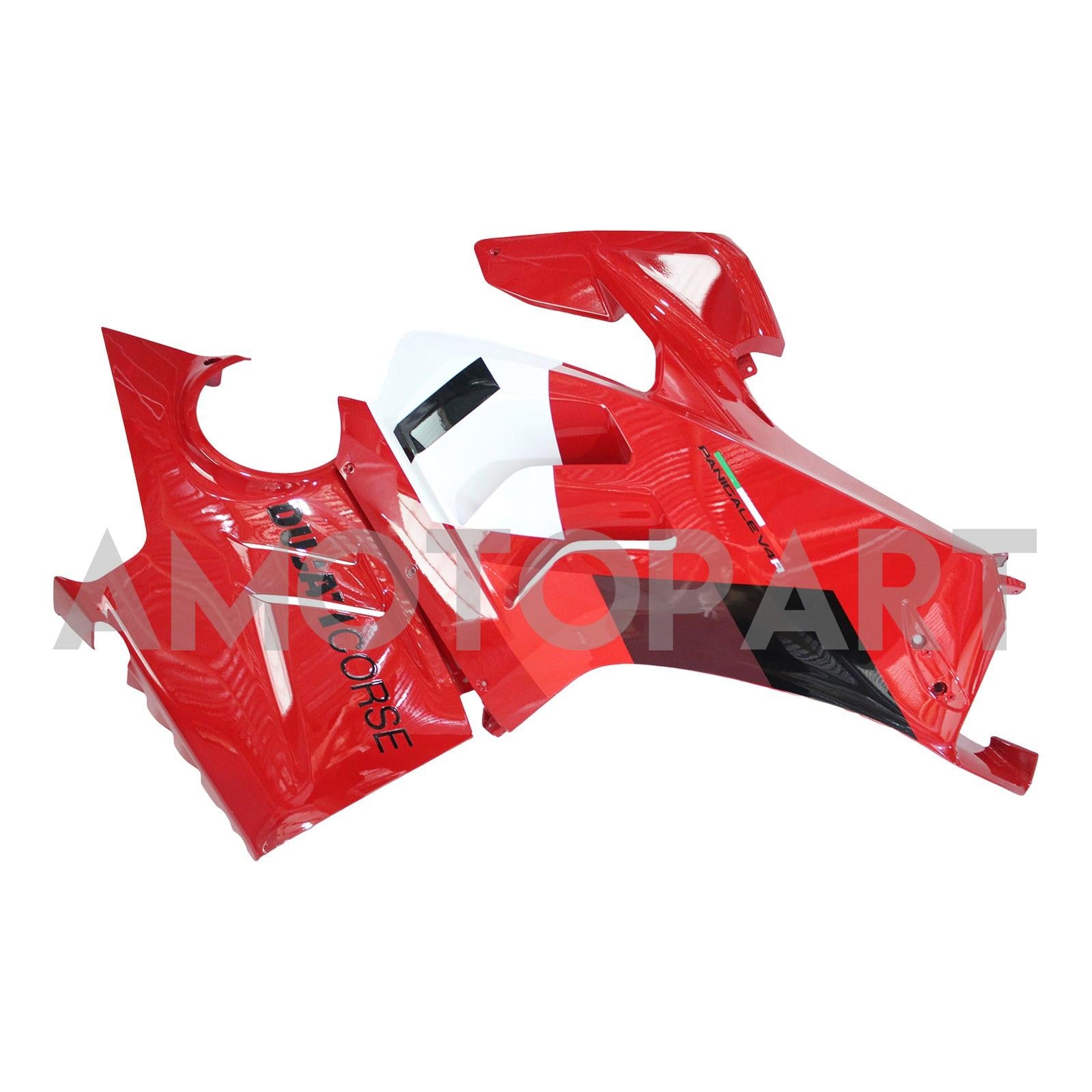 Amotopart Ducati 22-24 Panigale V4 V4S Black White Red Fairing Kit