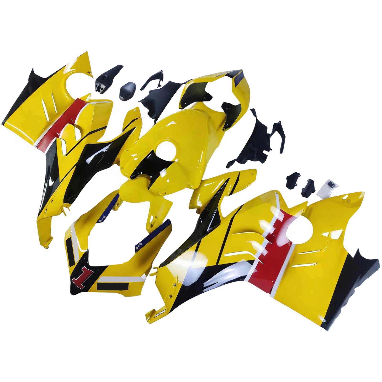 Amotopart Ducati 22-24 Panigale V4 V4S Black Yellow Red Fairing Kit