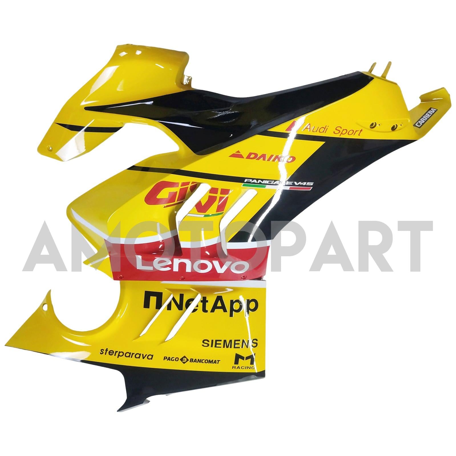 Amotopart Ducati 22-24 Panigale V4 V4S Black Yellow Red Fairing Kit