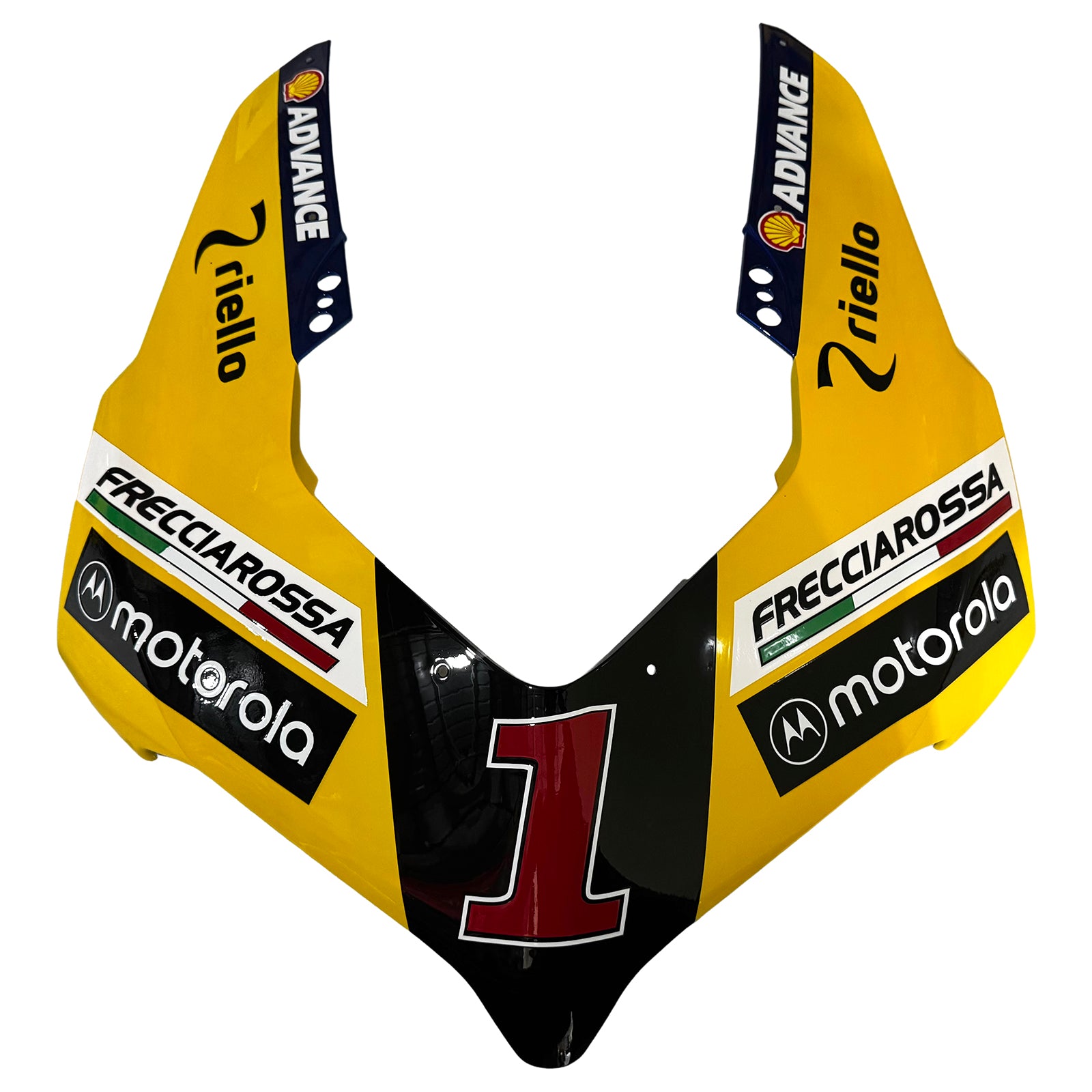 Amotopart Ducati 22-24 V4 V4S Glossy Yellow Black Fairing Kit