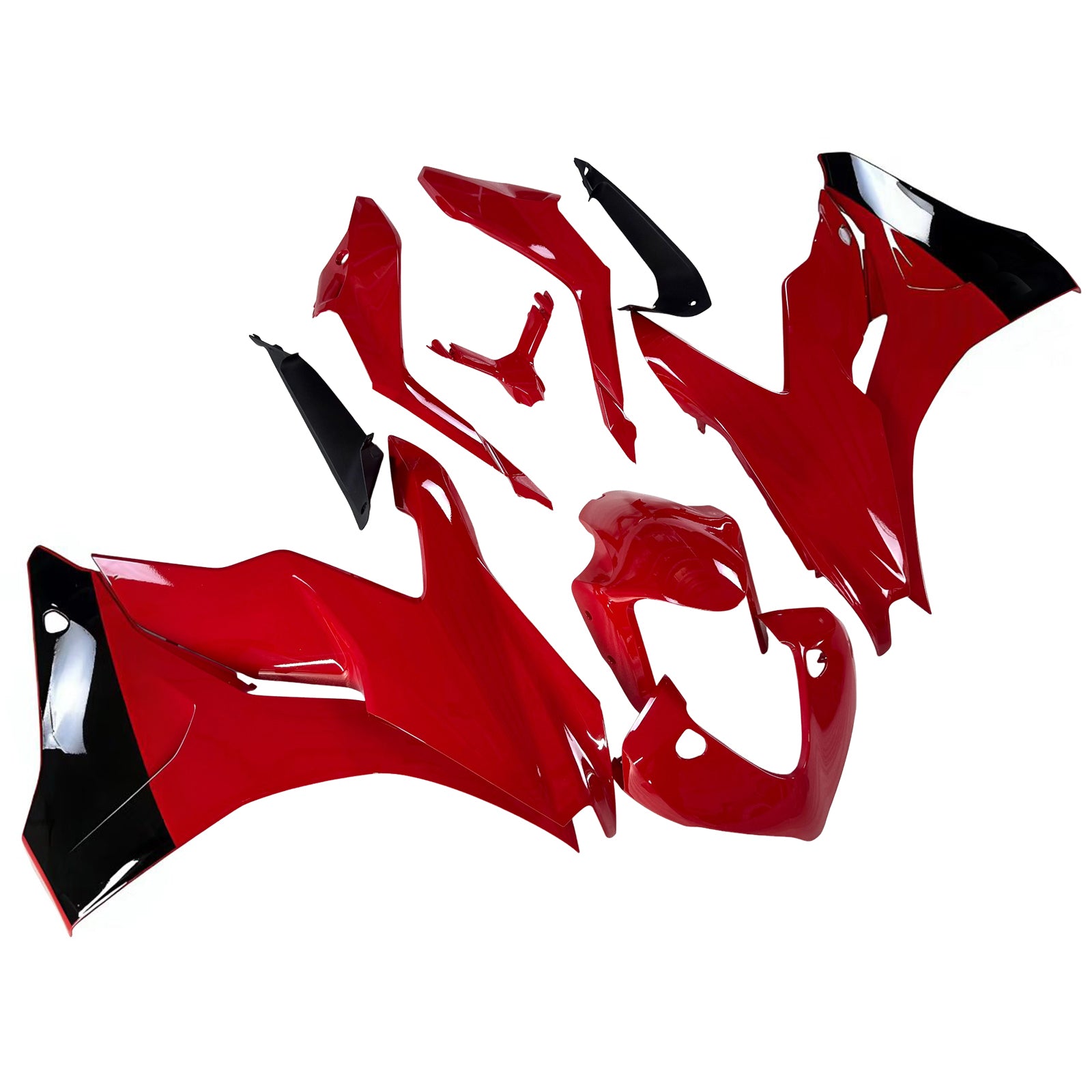 Amotopart 2017-2022 Ducati Supersport 939 / 939S Red Black Fairing Kit