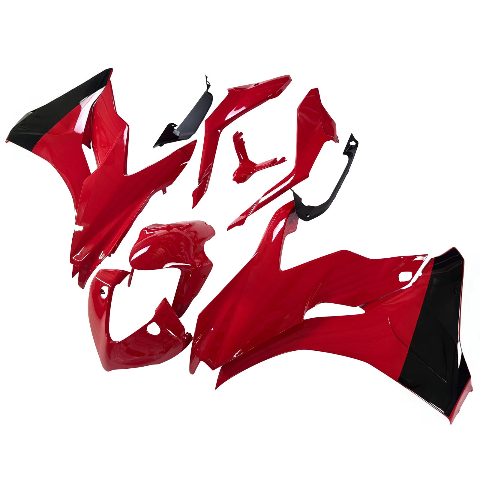 Amotopart 2017-2022 Ducati Supersport 939 / 939S Red Black Fairing Kit