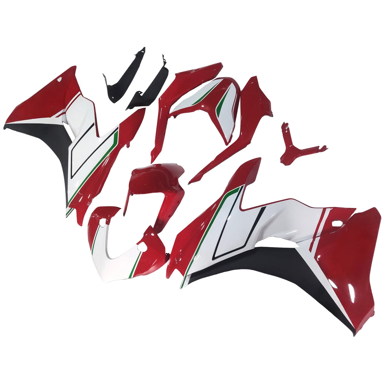 Amotopart 2017-2022 Kit carena Ducati Supersport 939 / 939S Bianco Rosso