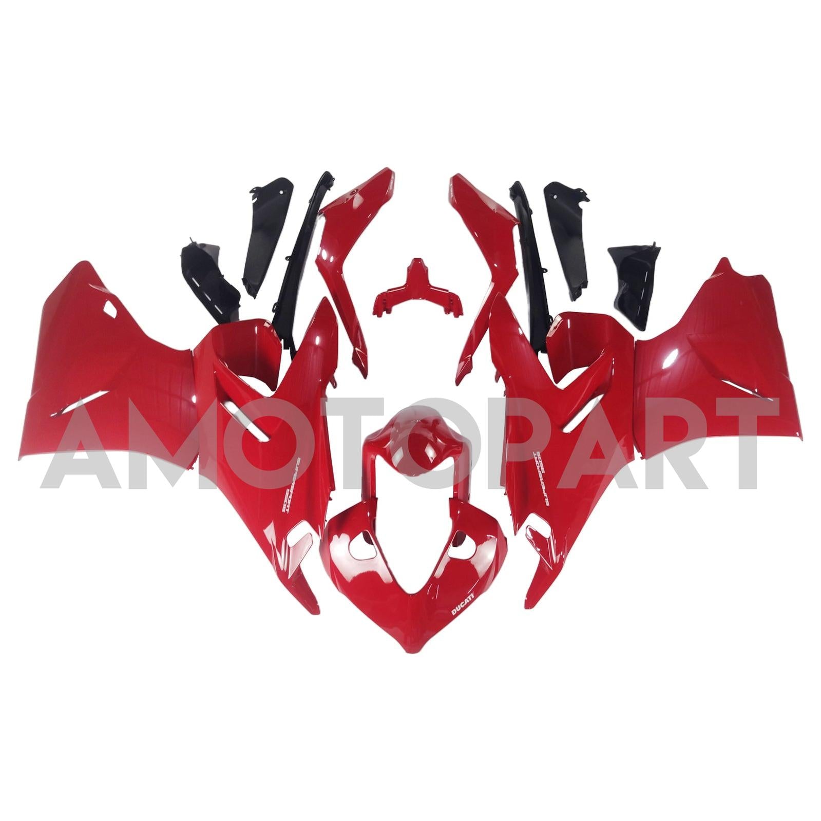 Amotopart 2021-2024 Ducati Supersport 950 / 950S Black Red Fairing Kit