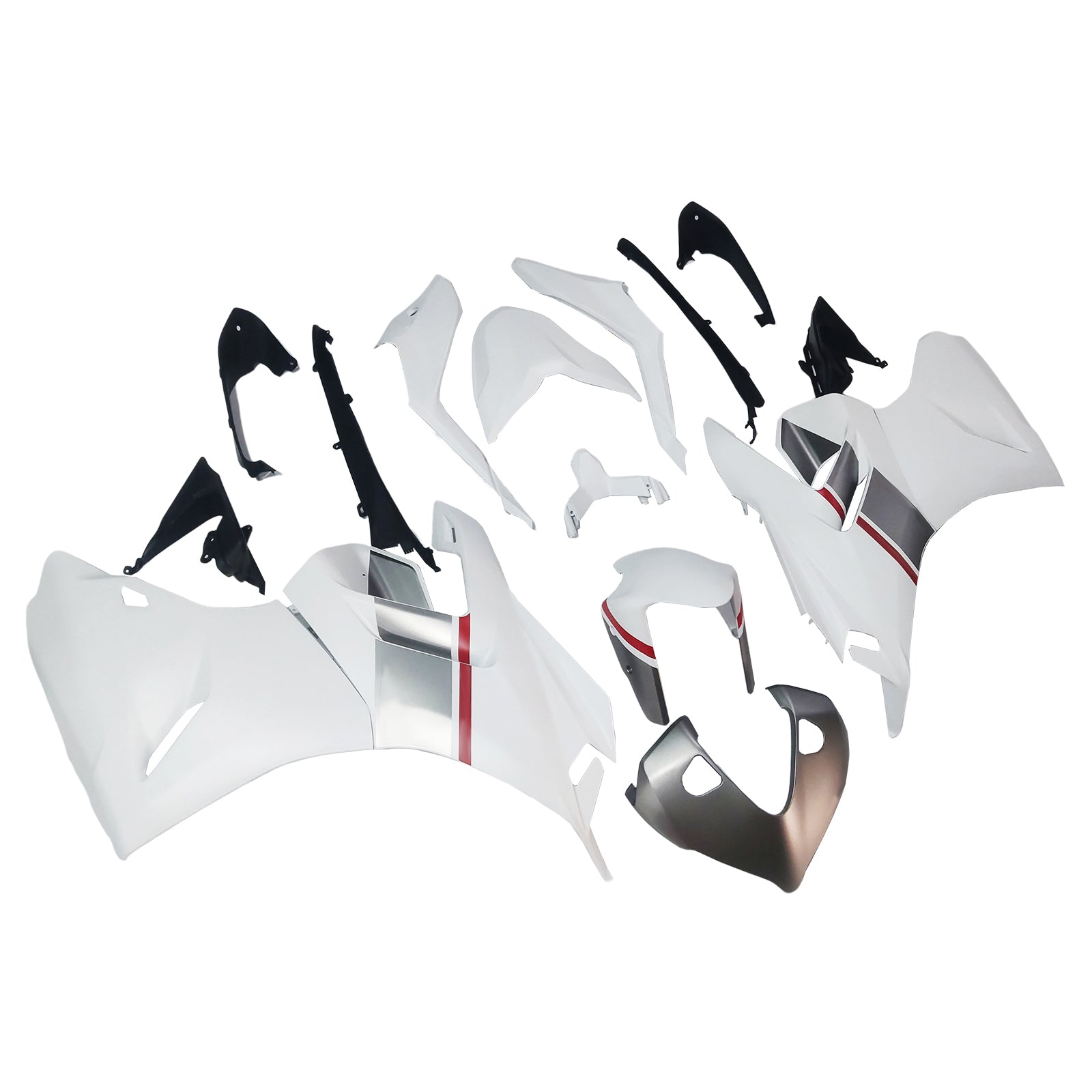 Amotopart 2021-2024 Ducati Supersport 950 / 950S White Red Fairing Kit
