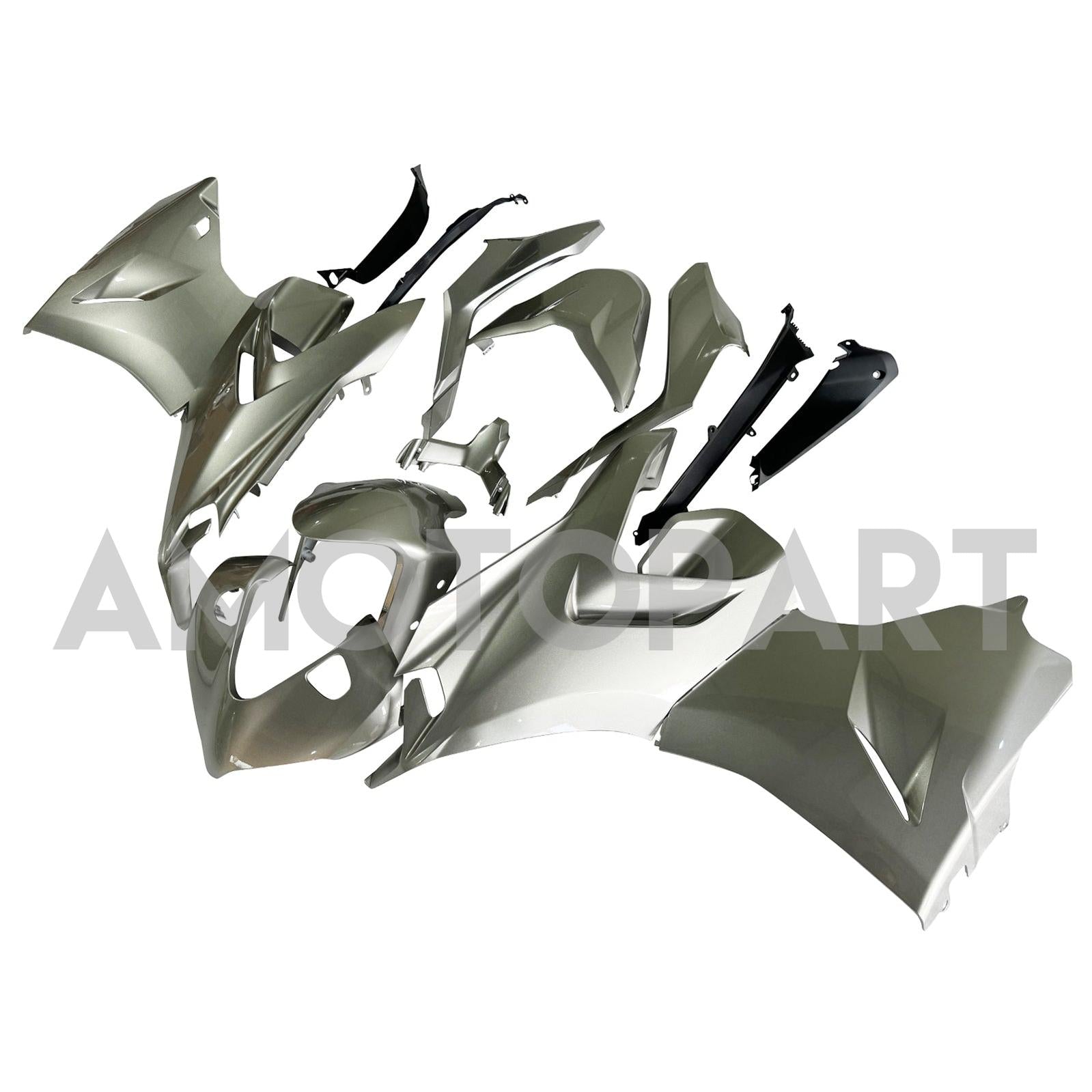 Amotopart 2021-2024 Ducati Supersport 950 / 950S White Silver Titanium Fairing Kit