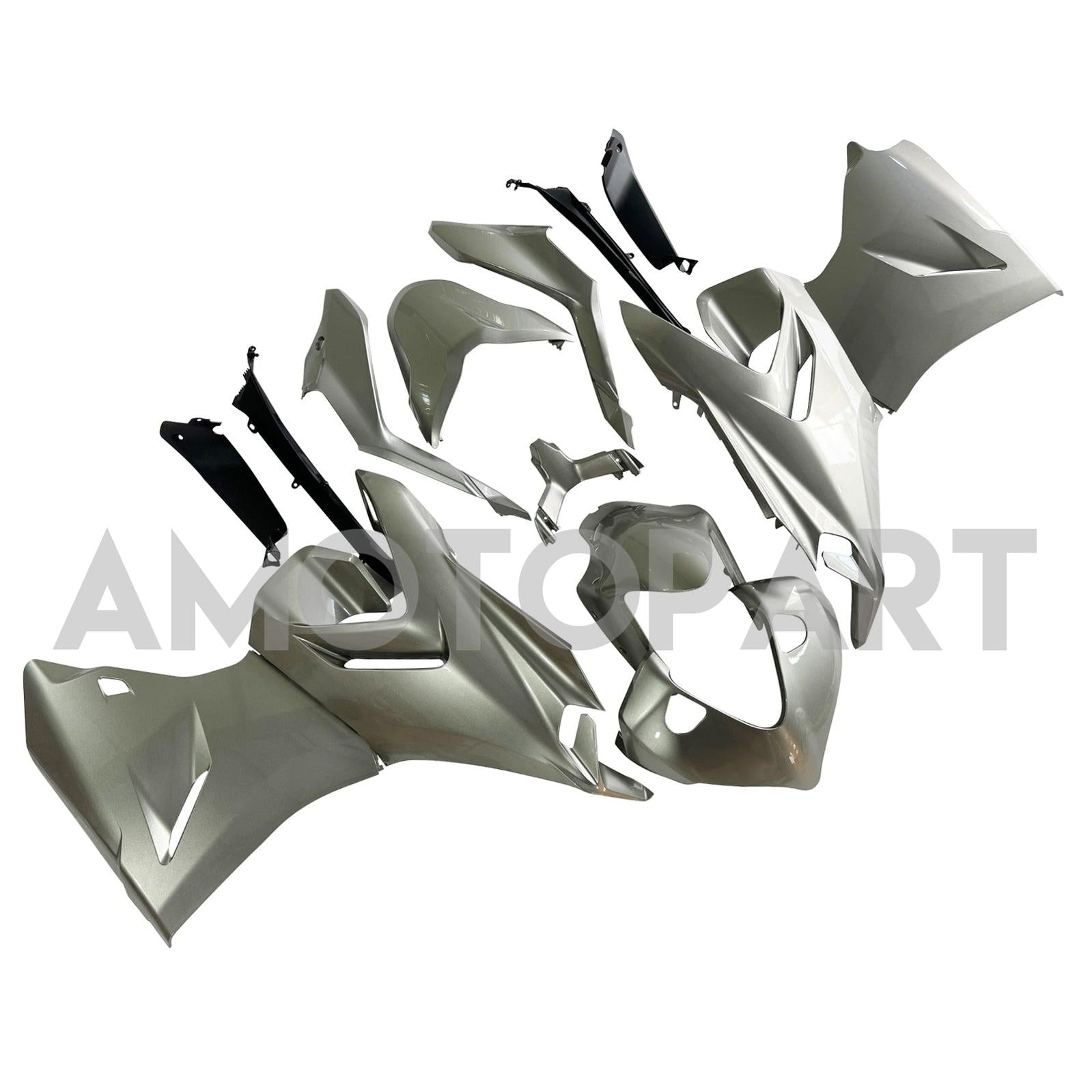 Amotopart 2021-2024 Ducati Supersport 950 / 950S White Silver Titanium Fairing Kit