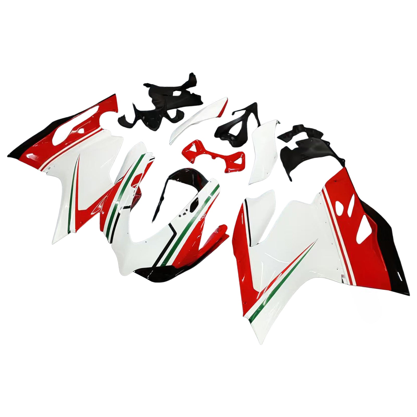 Amotopart 2012-2015 Ducati 899 White Black Red Fairing Kit