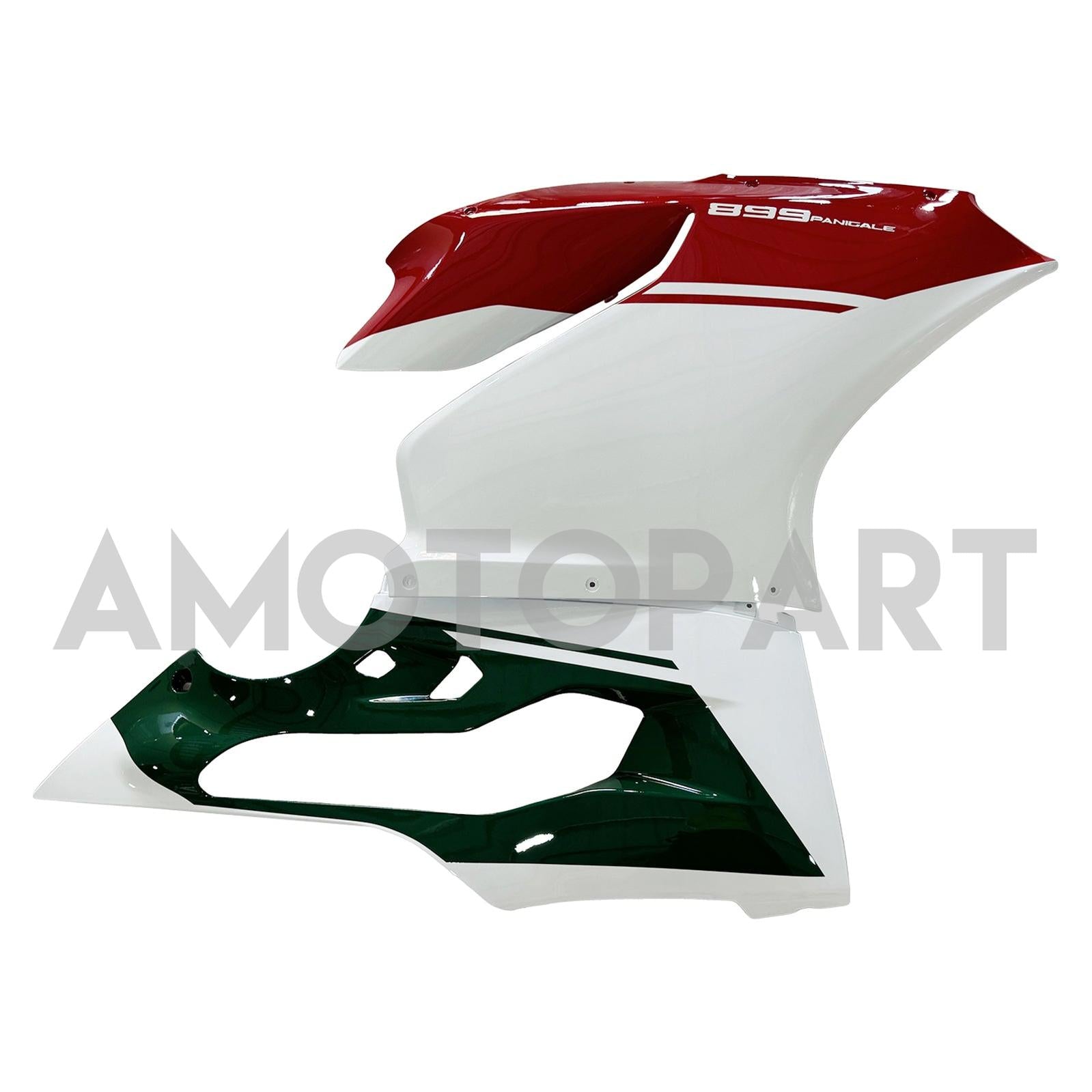 Amotopart 2012-2015 Ducati 899 Green Red White Fairing Kit
