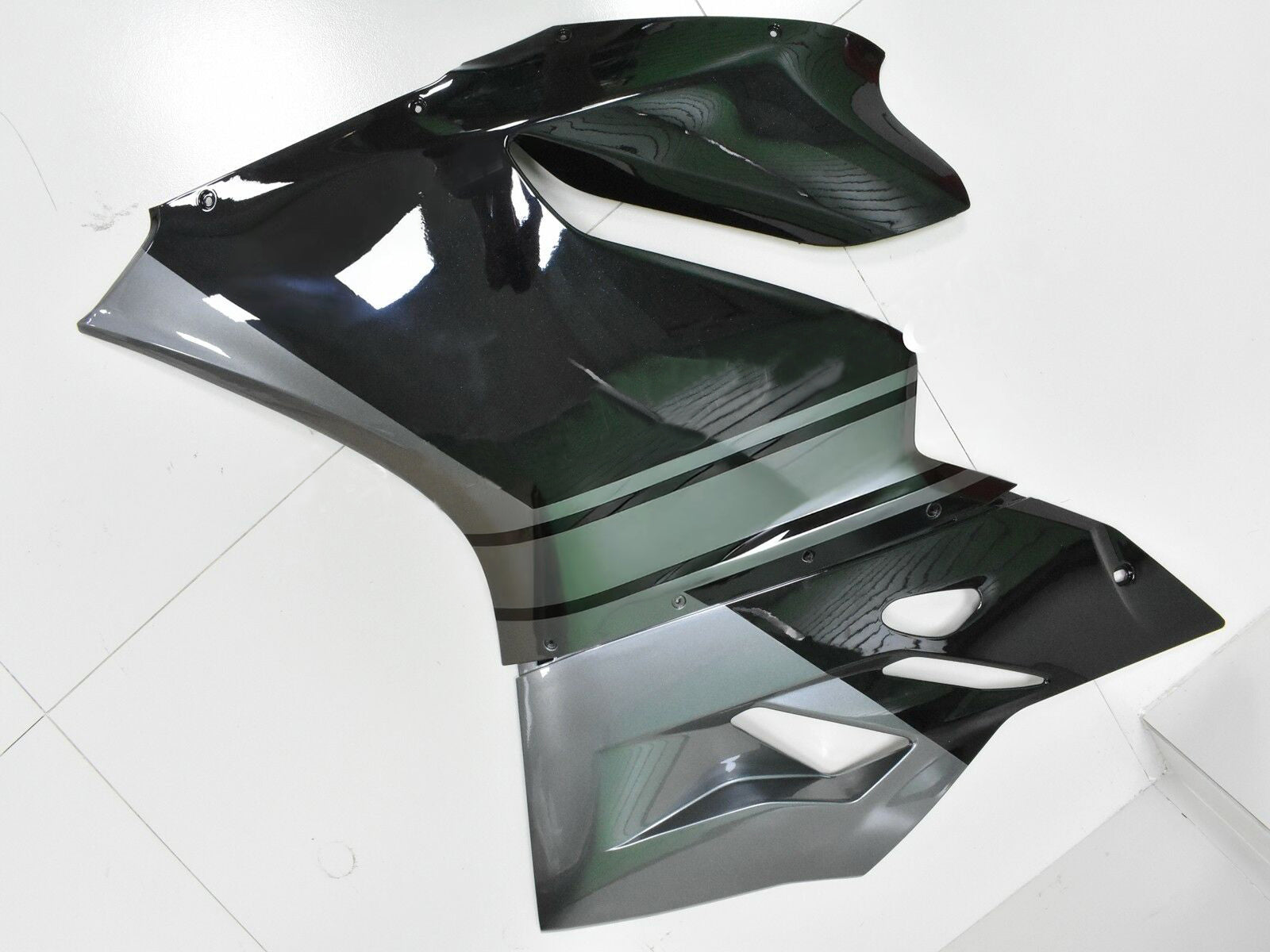 Amotopart 2012-2015 Ducati 899 Gray Black Fairing Kit