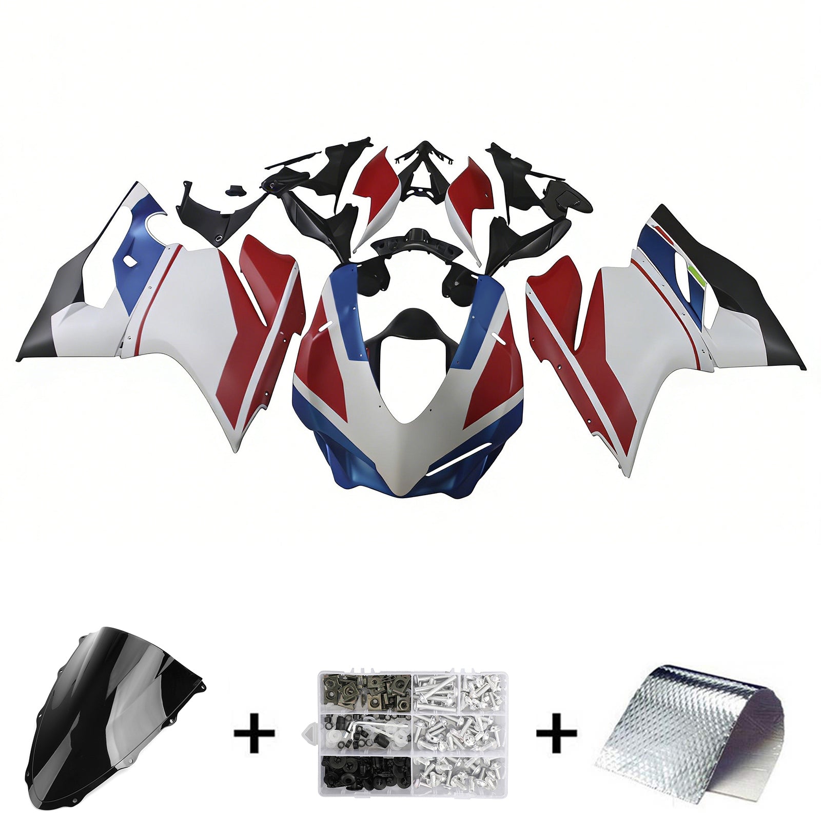 Amotopart 2015-2020 Ducati 959 Blue White Red Fairing Kit