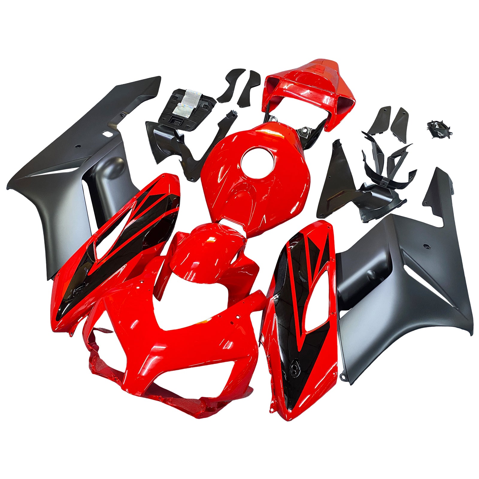 Amotopart Fairings Honda CBR1000RR 2004-2005 Fairing Black Red Fairing Kit