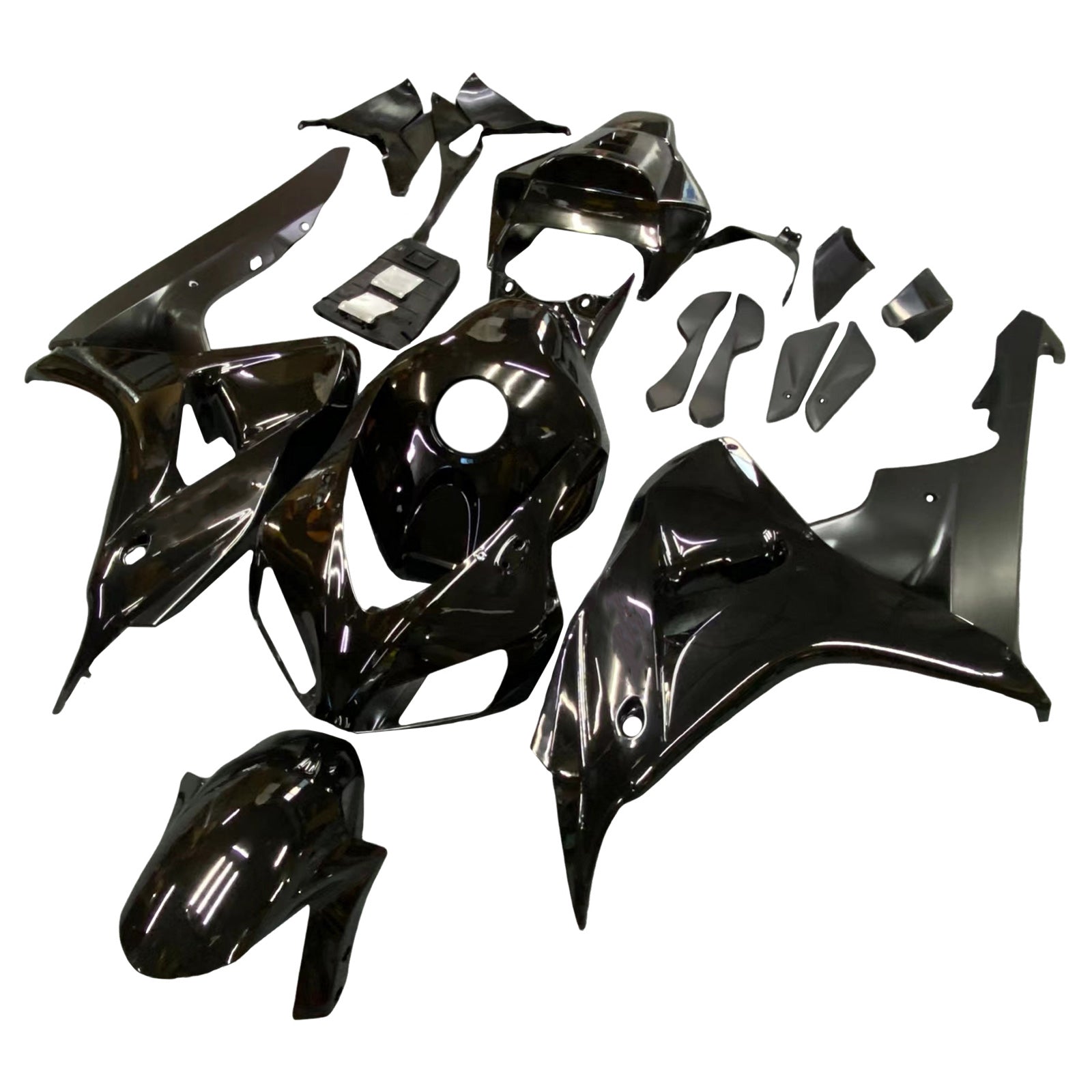 Amotopart Fairings Honda CBR1000RR 2006-2007 Fairing Gloss Black Fairing Kit