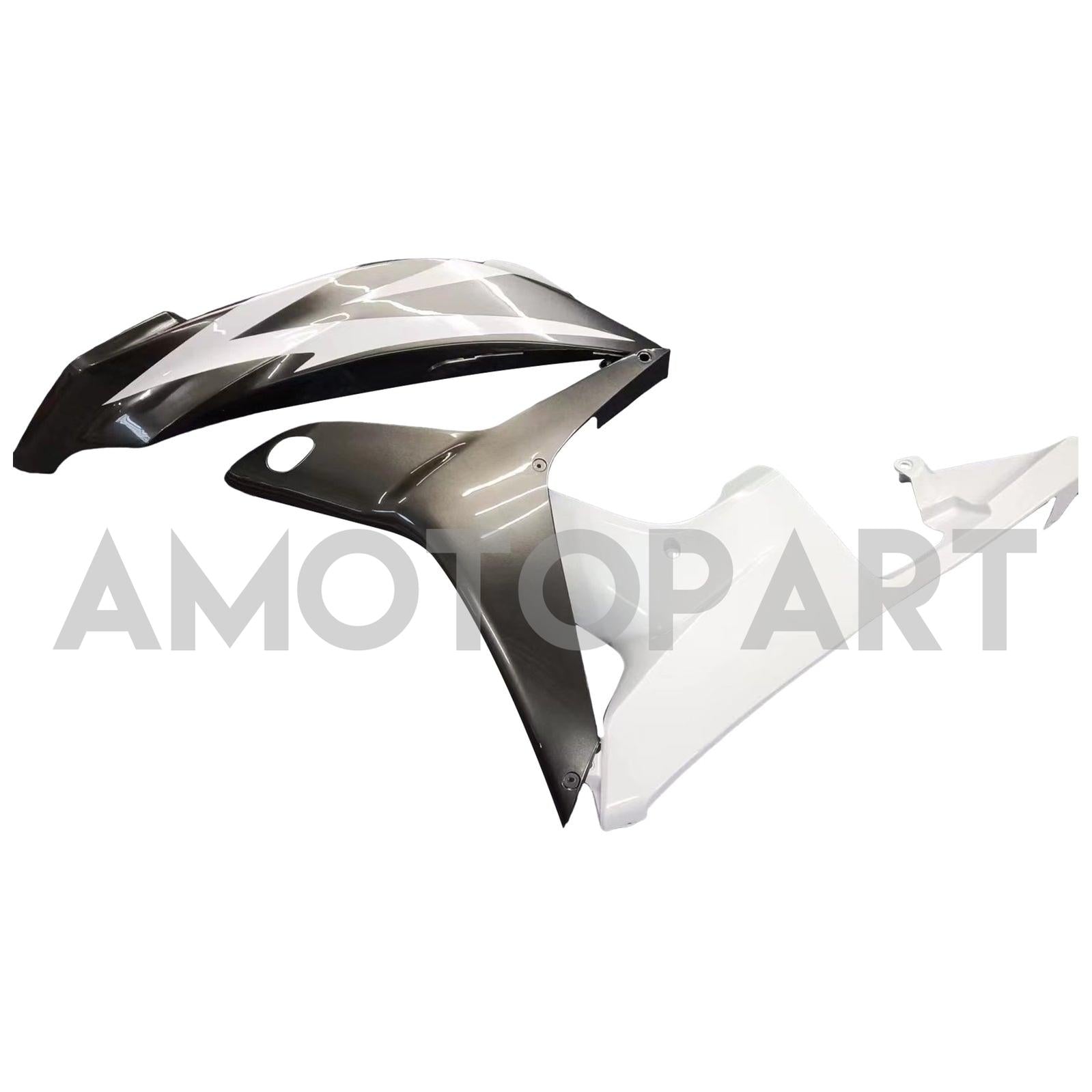 Amotopart 2007 2008 CBR600RR Honda Fairing White Black Kit