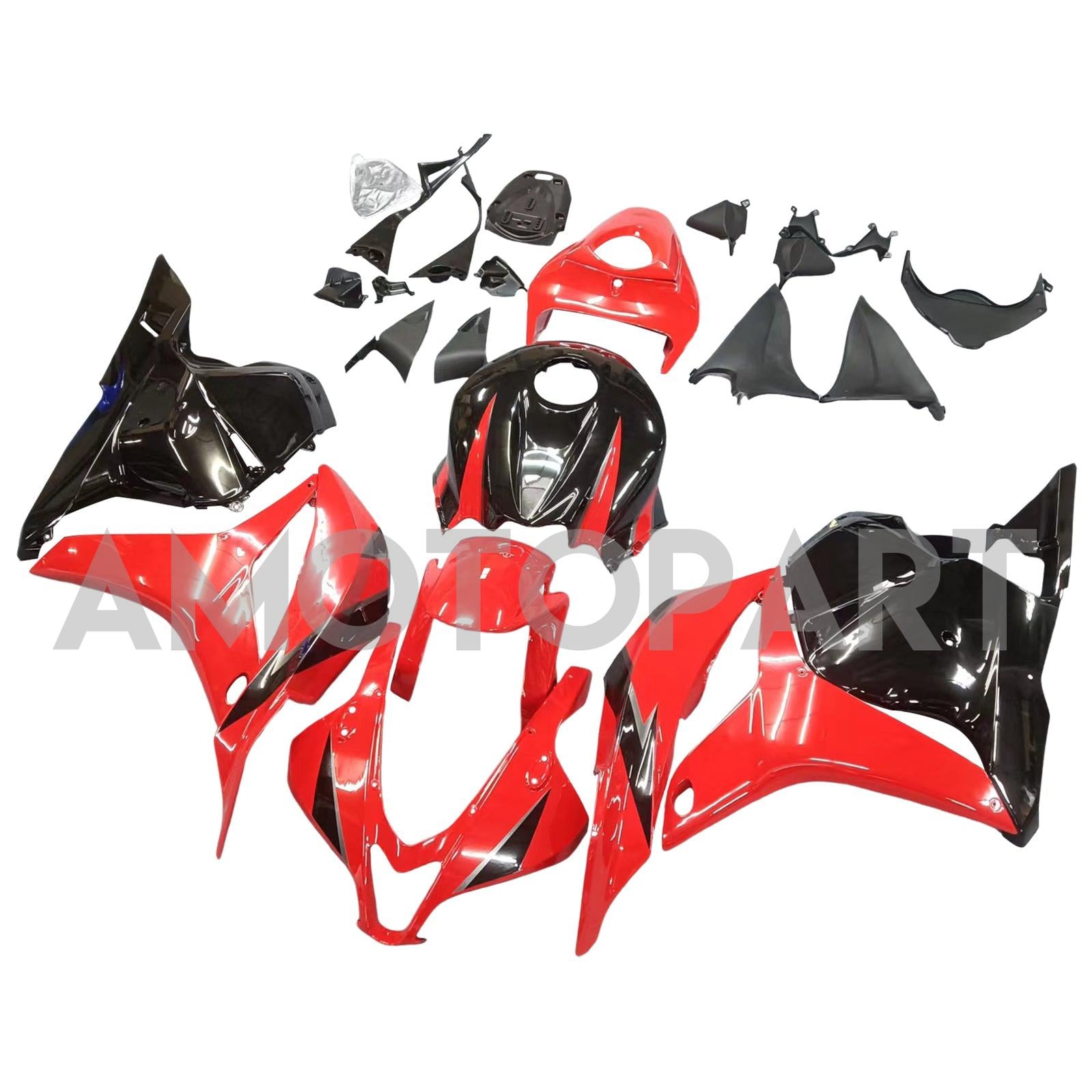Amotopart 2009-2012 CBR600RR Honda Fairing Red&Black Kit