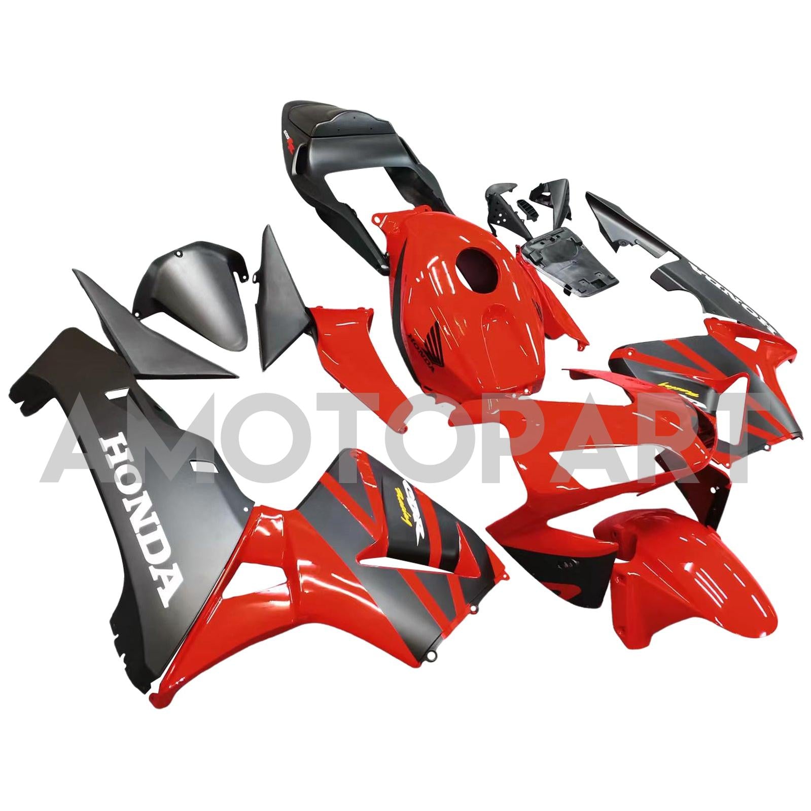 Amotopart 2003-2004 Honda CBR600RR Fairing Red&Black Kit