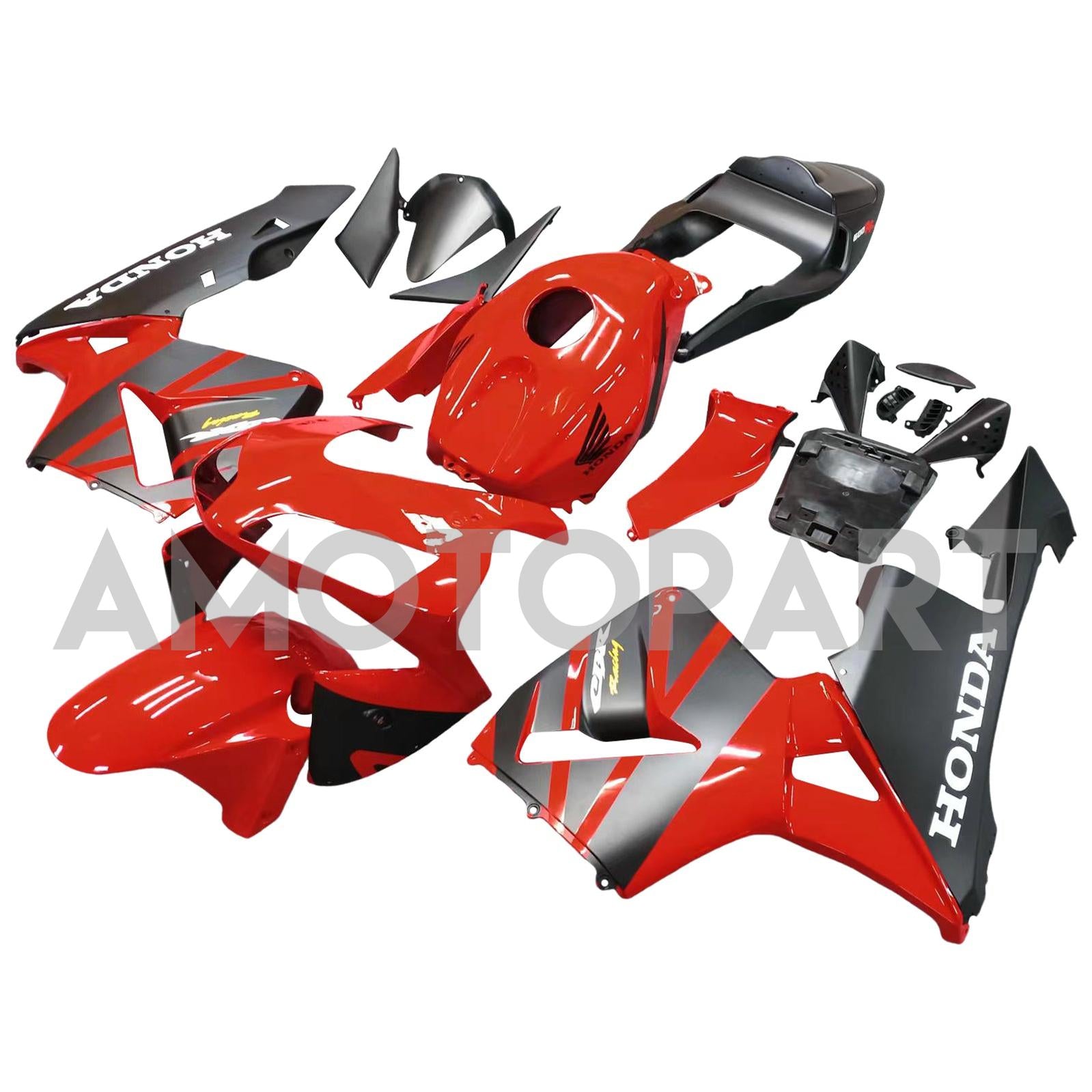 Amotopart 2003-2004 Honda CBR600RR Fairing Red&Black Kit