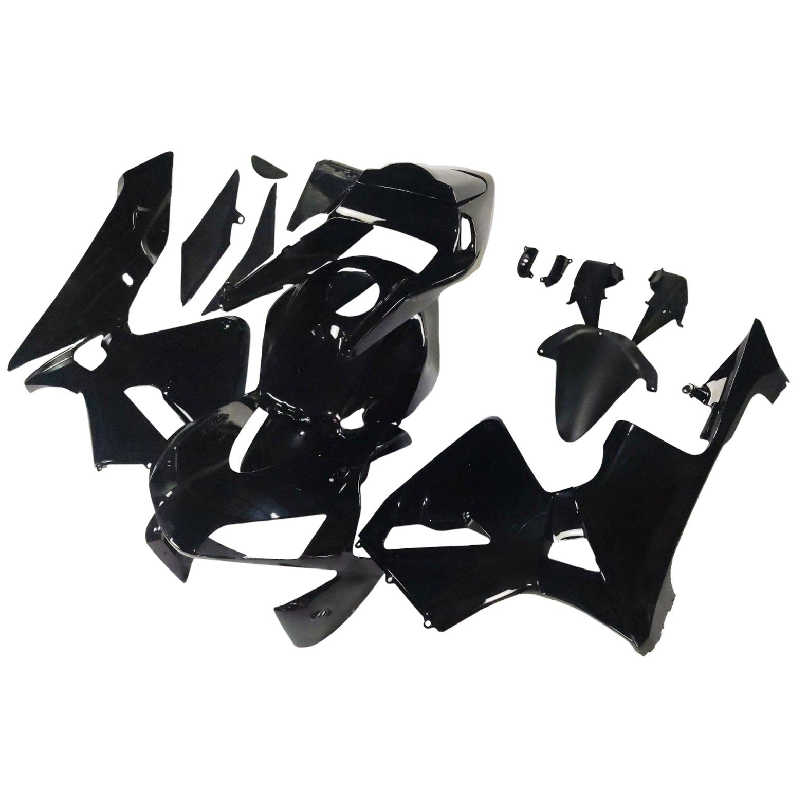 Amotopart 2003–2004 CBR600RR Honda Verkleidungsset in Schwarz