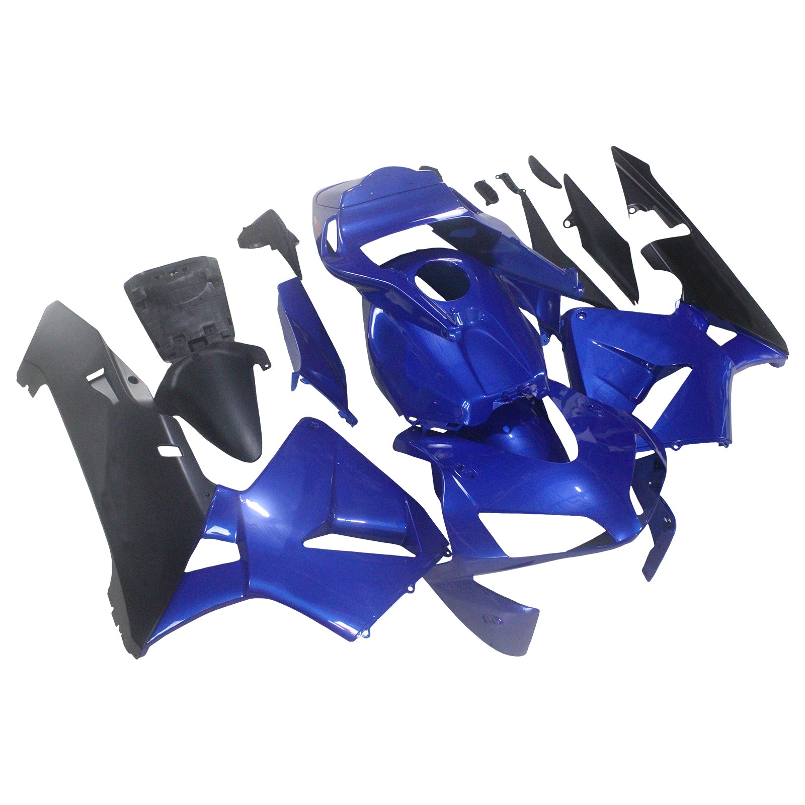 Amotopart 2003-2004 Honda CBR600RR Blue Black Fairing Kit