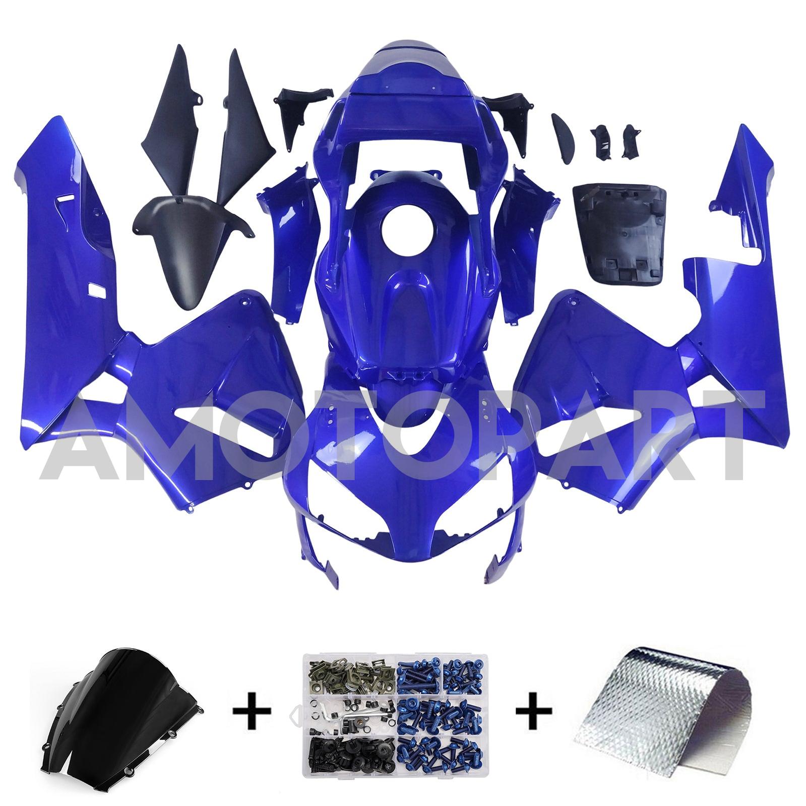 Amotopart 2003-2004 ホンダ CBR600RR フェアリング ブルー キット