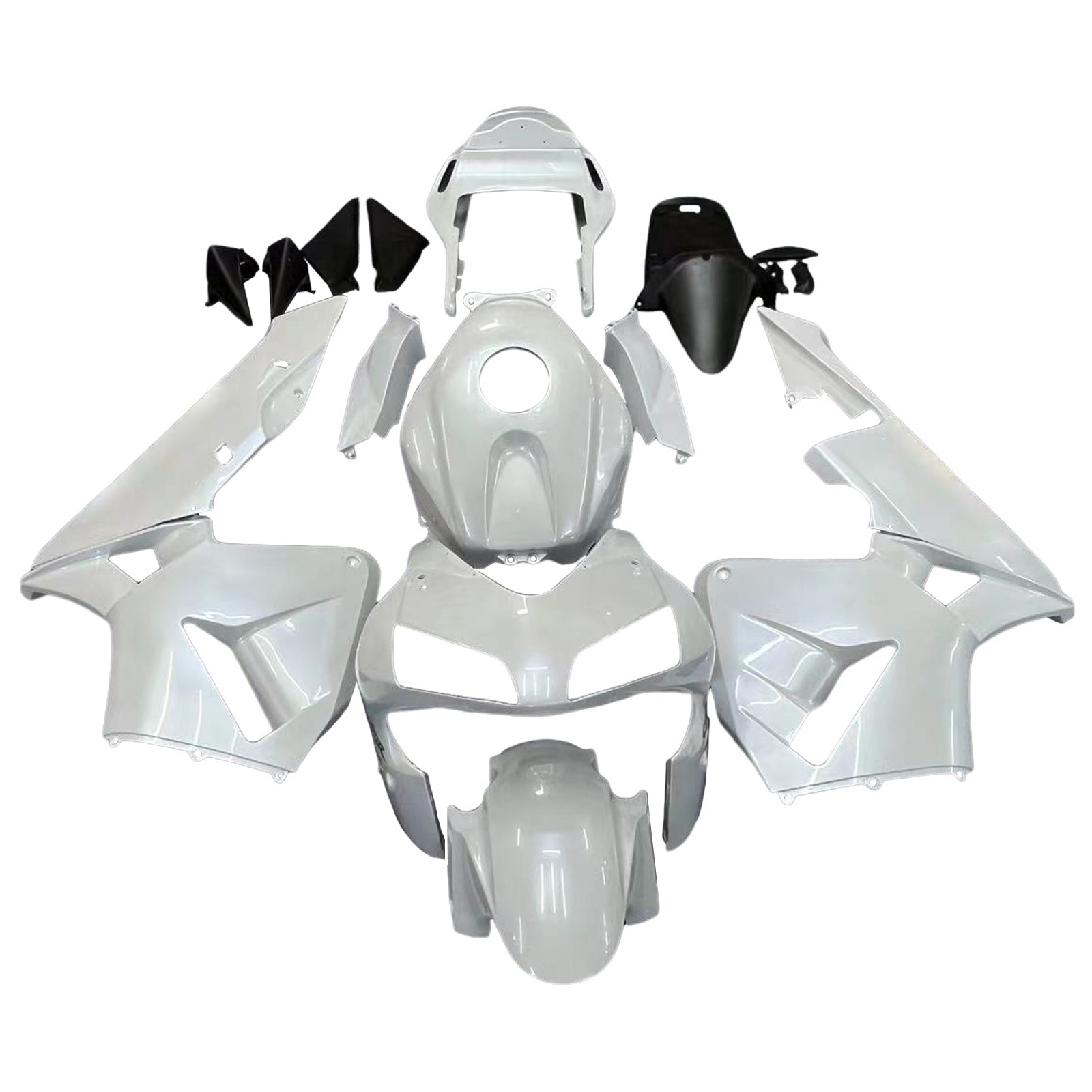Amotopart 2003-2004 Honda CBR600RR White Fairing Kit