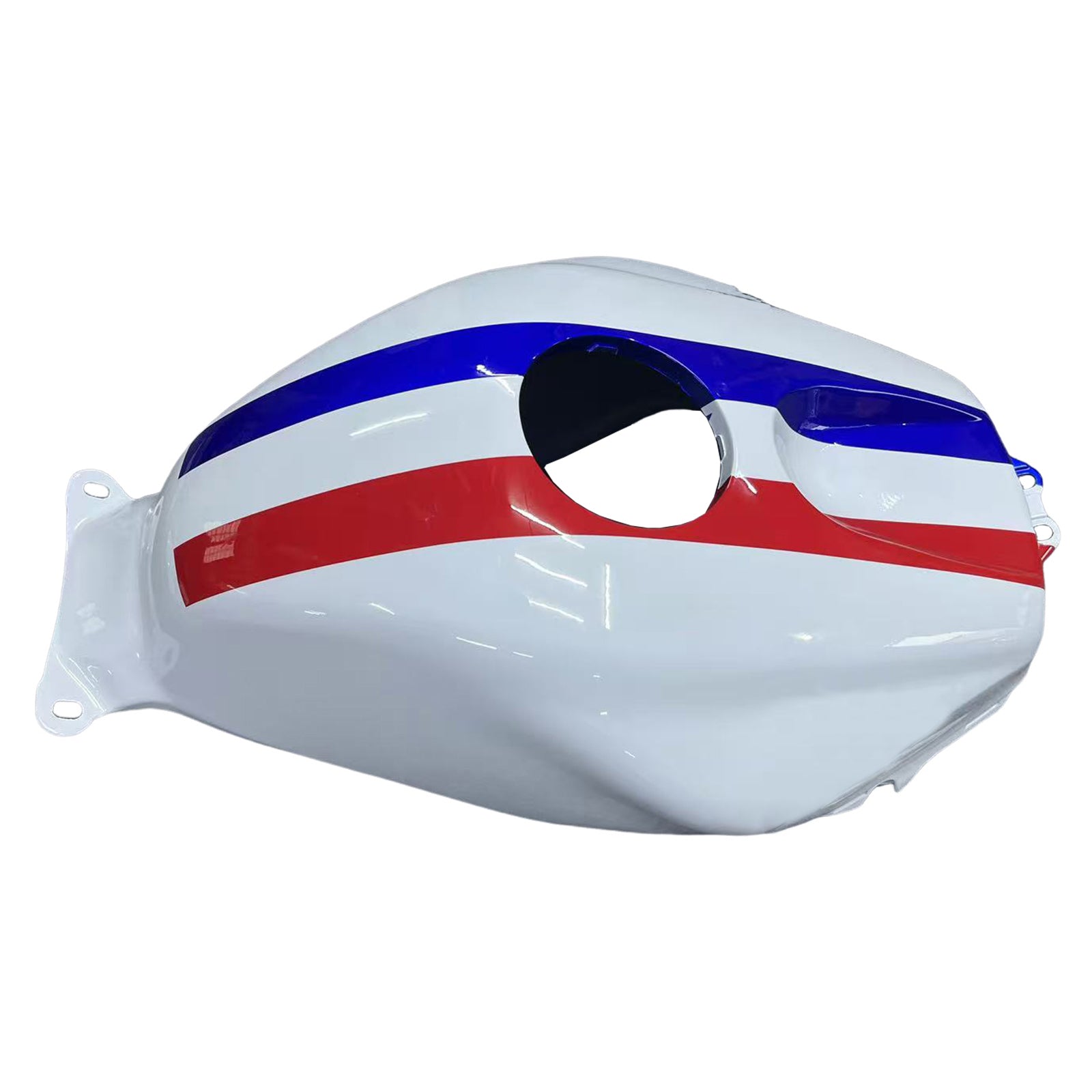 Amotopart 2003-2004 Honda CBR600RR Weiß Rot & Blue Line Verkleidungssatz