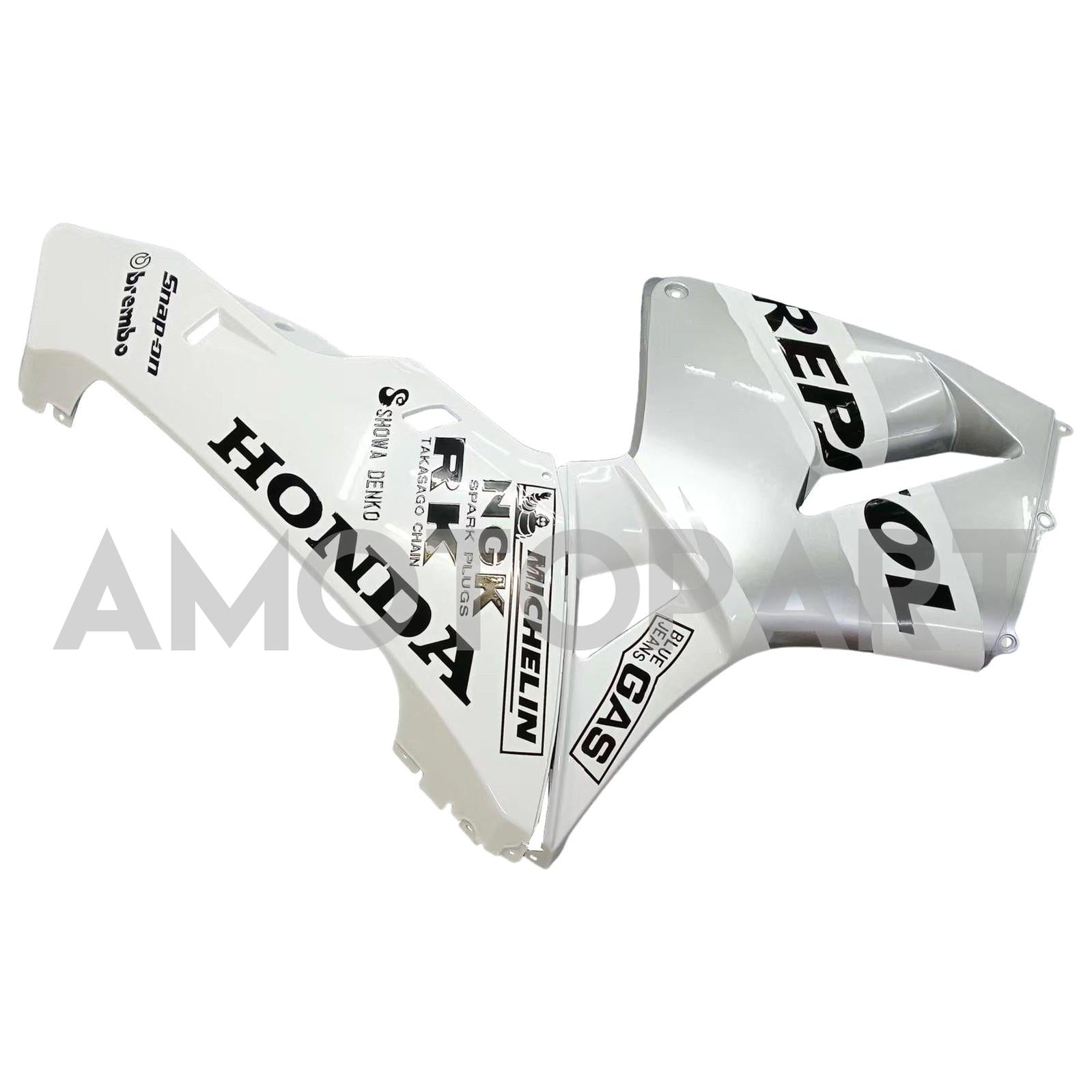 Amotopart 2003-2004 Honda CBR600RR FAIRION Bílá a stříbrná souprava