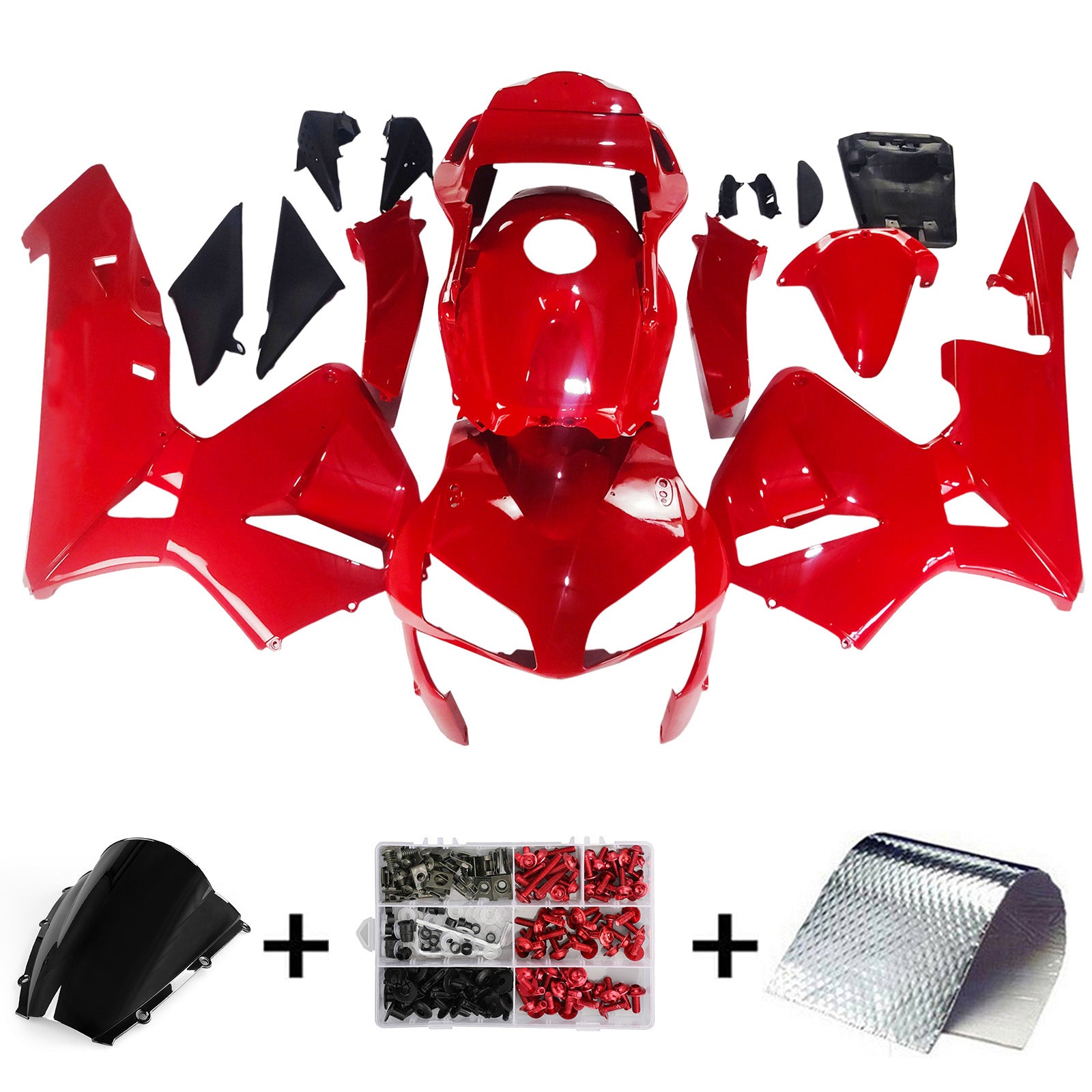 Amotopart 2003-2004 Honda CBR600RR Red Fairing Kit