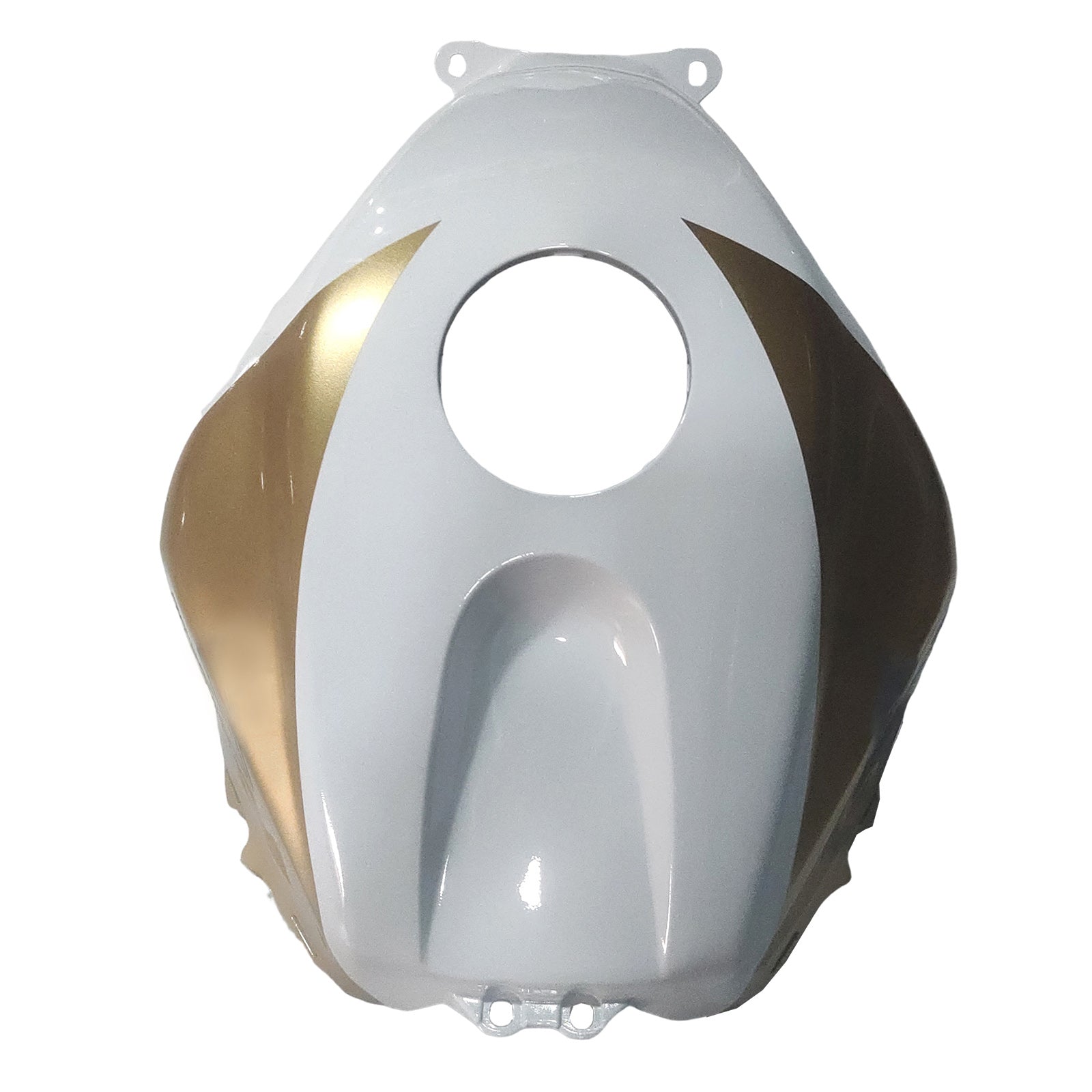 Amotopart Verkleidung für Honda CBR600RR (2003–2004), Weiß&Gold-Kit