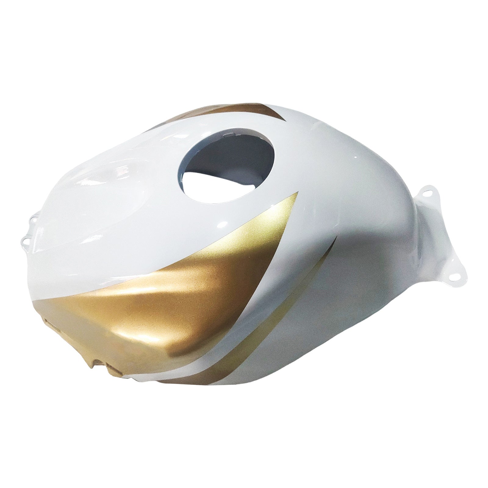 Amotopart Verkleidung für Honda CBR600RR (2003–2004), Weiß&Gold-Kit