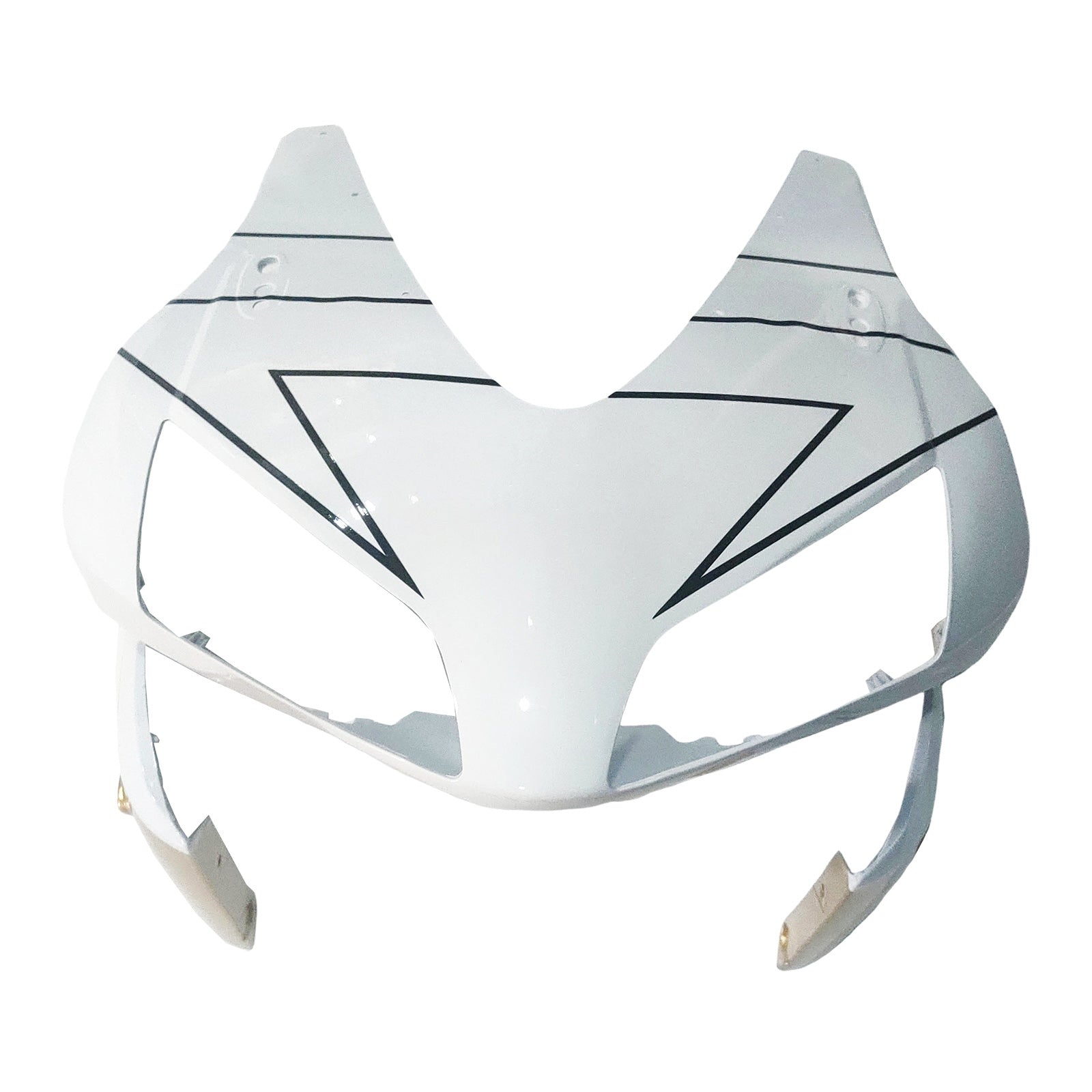 Amotopart Verkleidung für Honda CBR600RR (2003–2004), Weiß&Gold-Kit