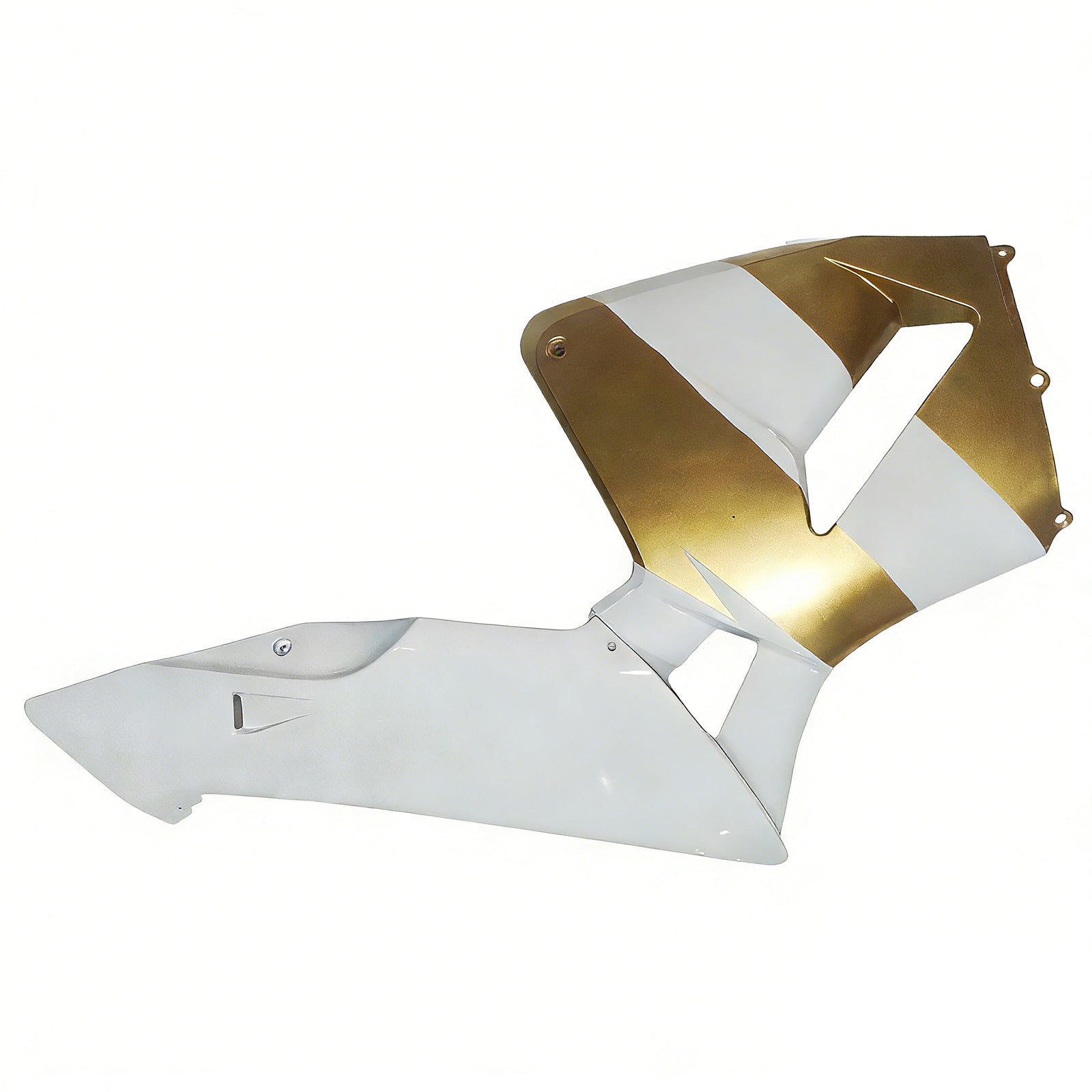 Amotopart Verkleidung für Honda CBR600RR (2003–2004), Weiß&Gold-Kit