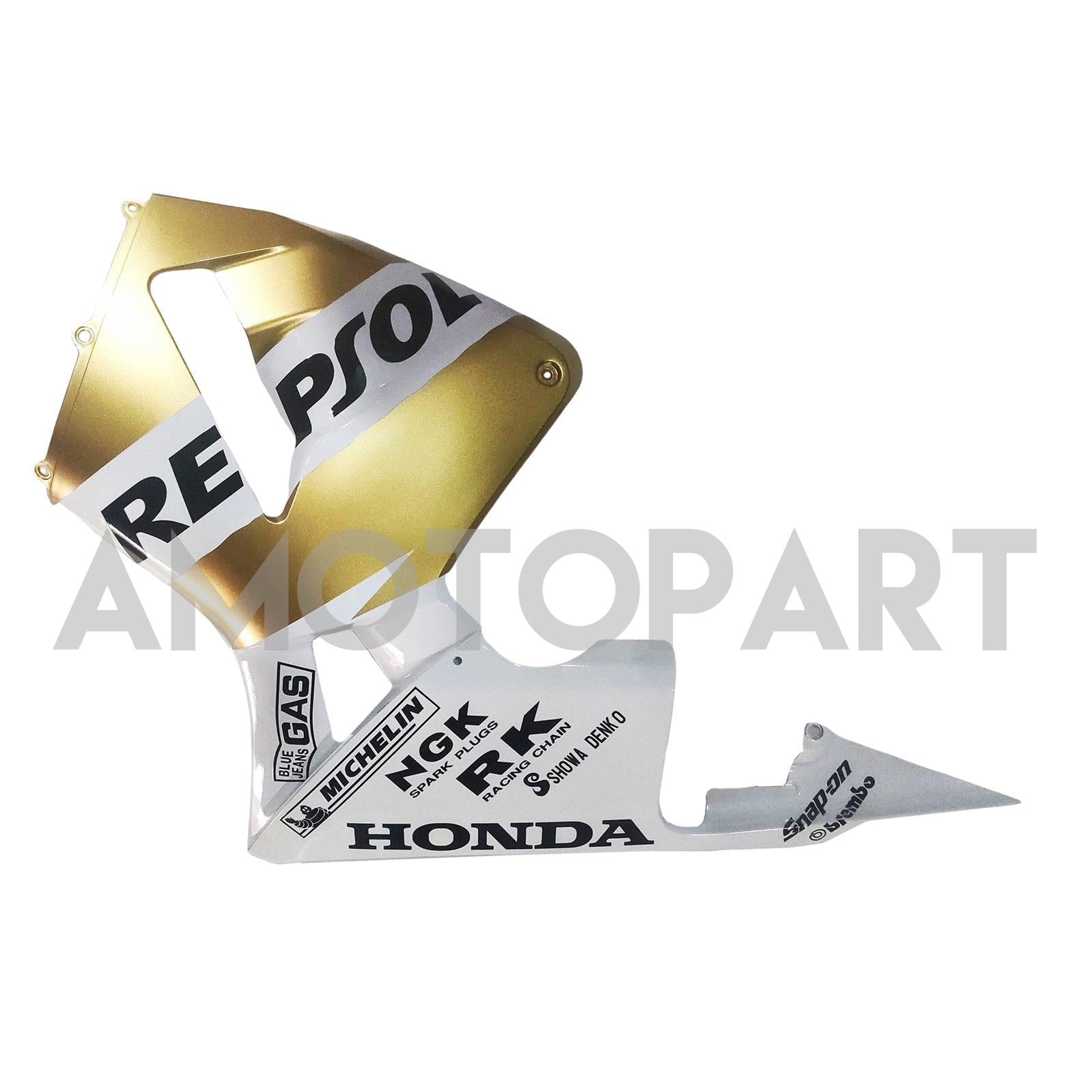 Amotopart 2003-2004 Honda CBR600RR FARION WHITE & GOLD KIT