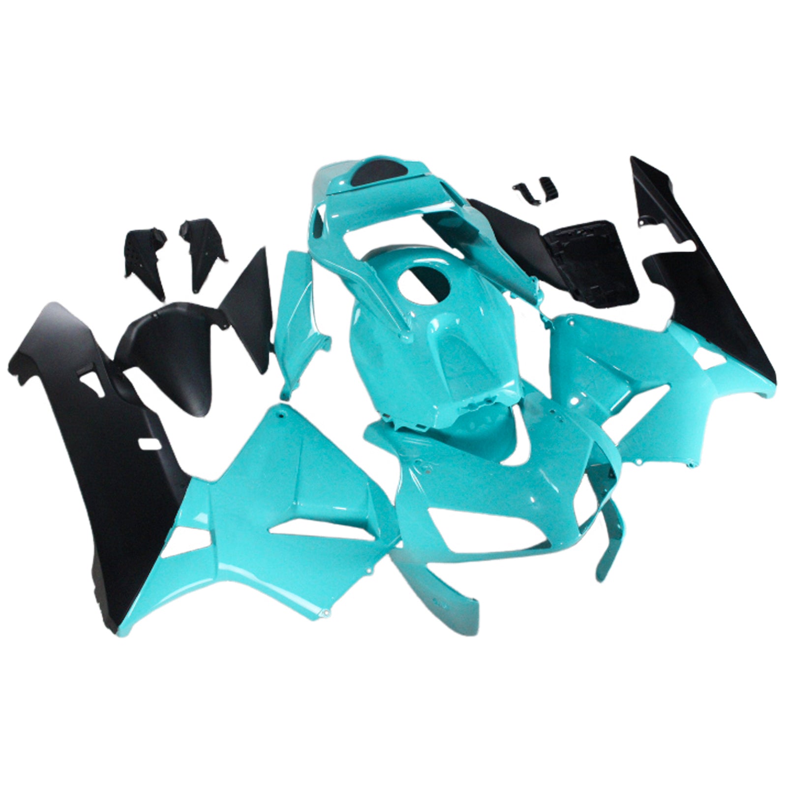 Amotopart 2003-2004 ホンダ CBR600RR ブルー&ブラック フェアリングキット