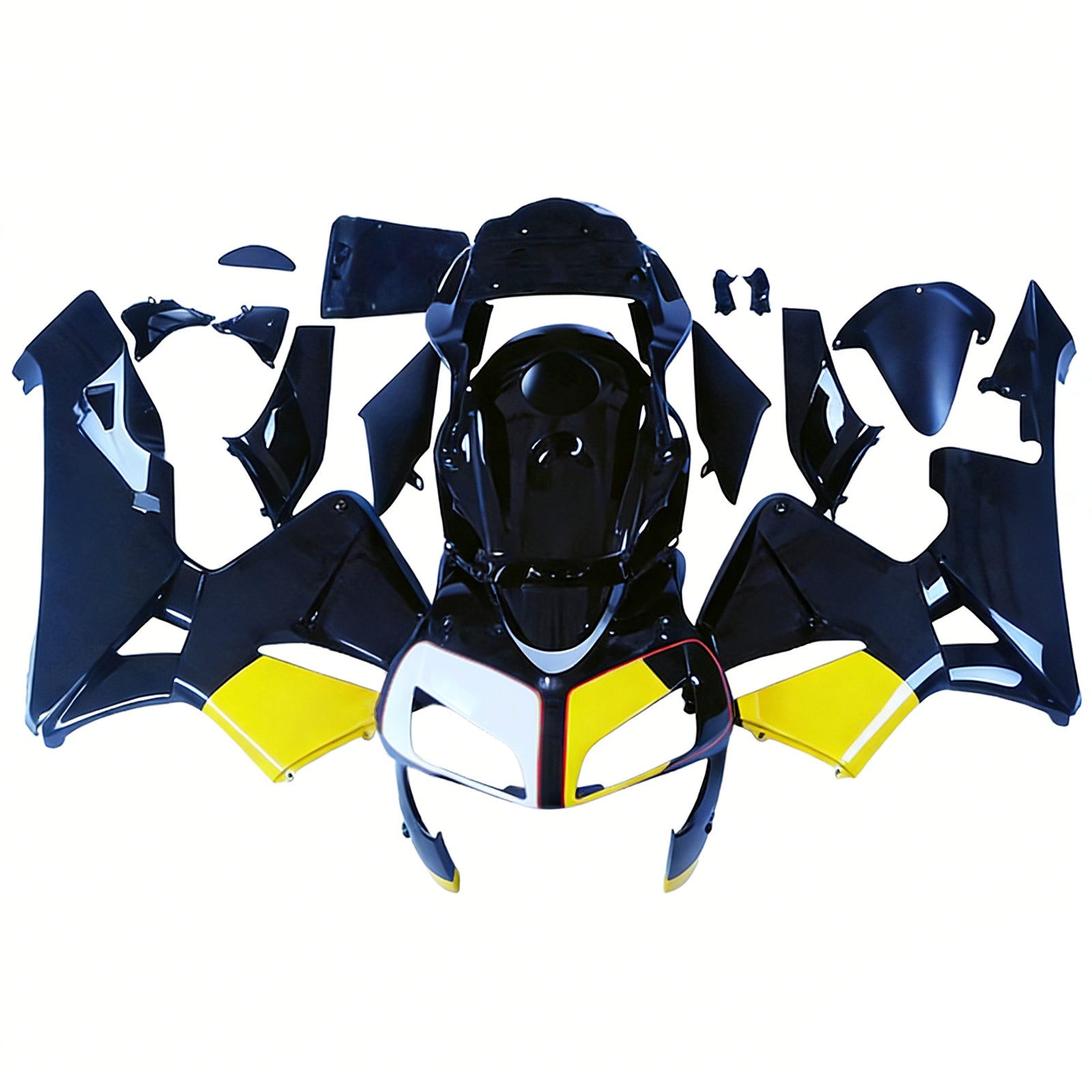 Kit carena Amotopart 2003-2004 Honda CBR600RR giallo nero