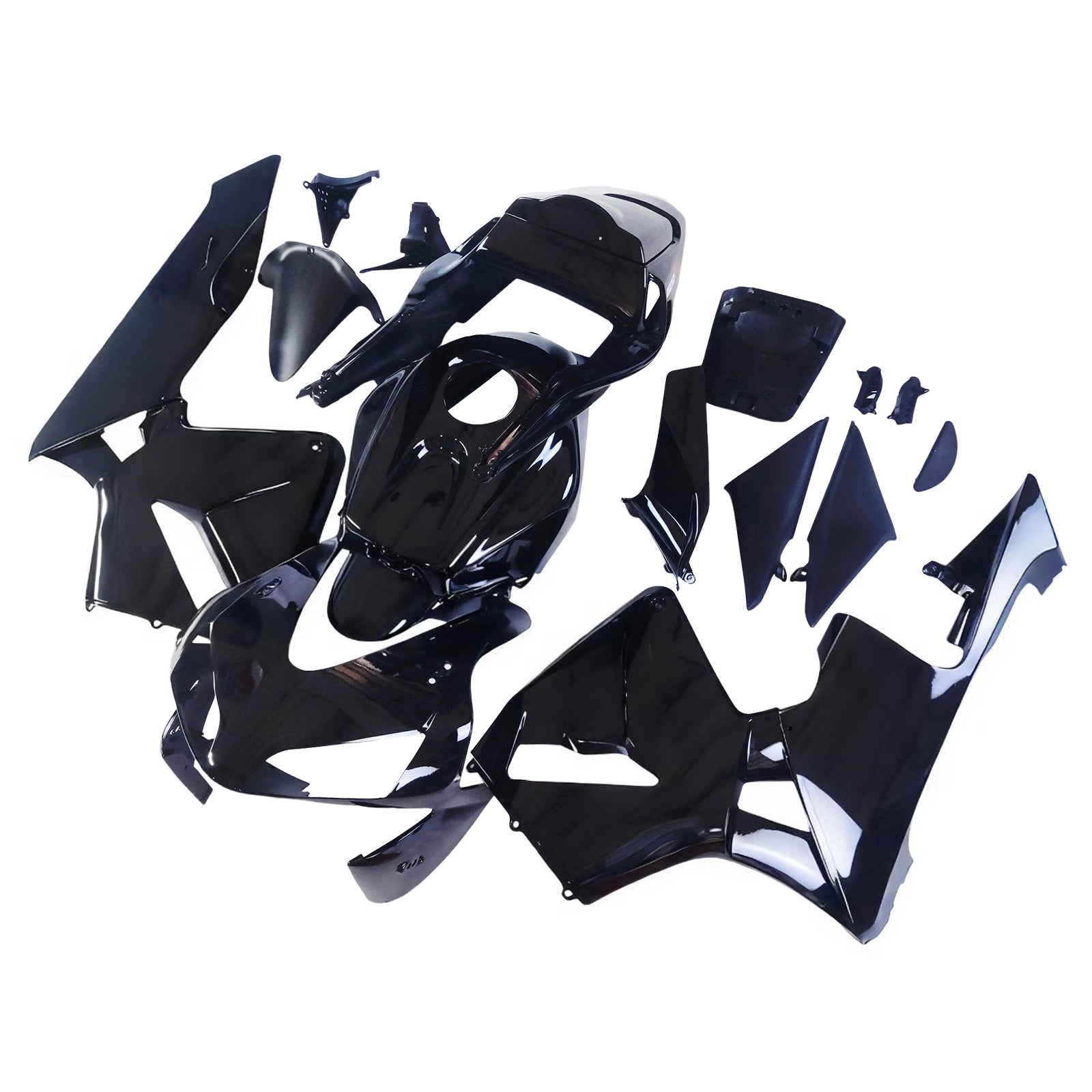Amotopart Kit de carénage noir Honda CBR600RR 2003-2004