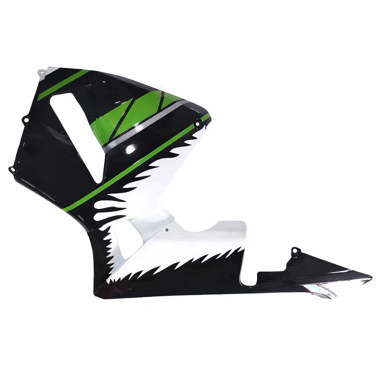 Amotopart 2003-2004 Honda CBR600RR White Green Fairing Kit