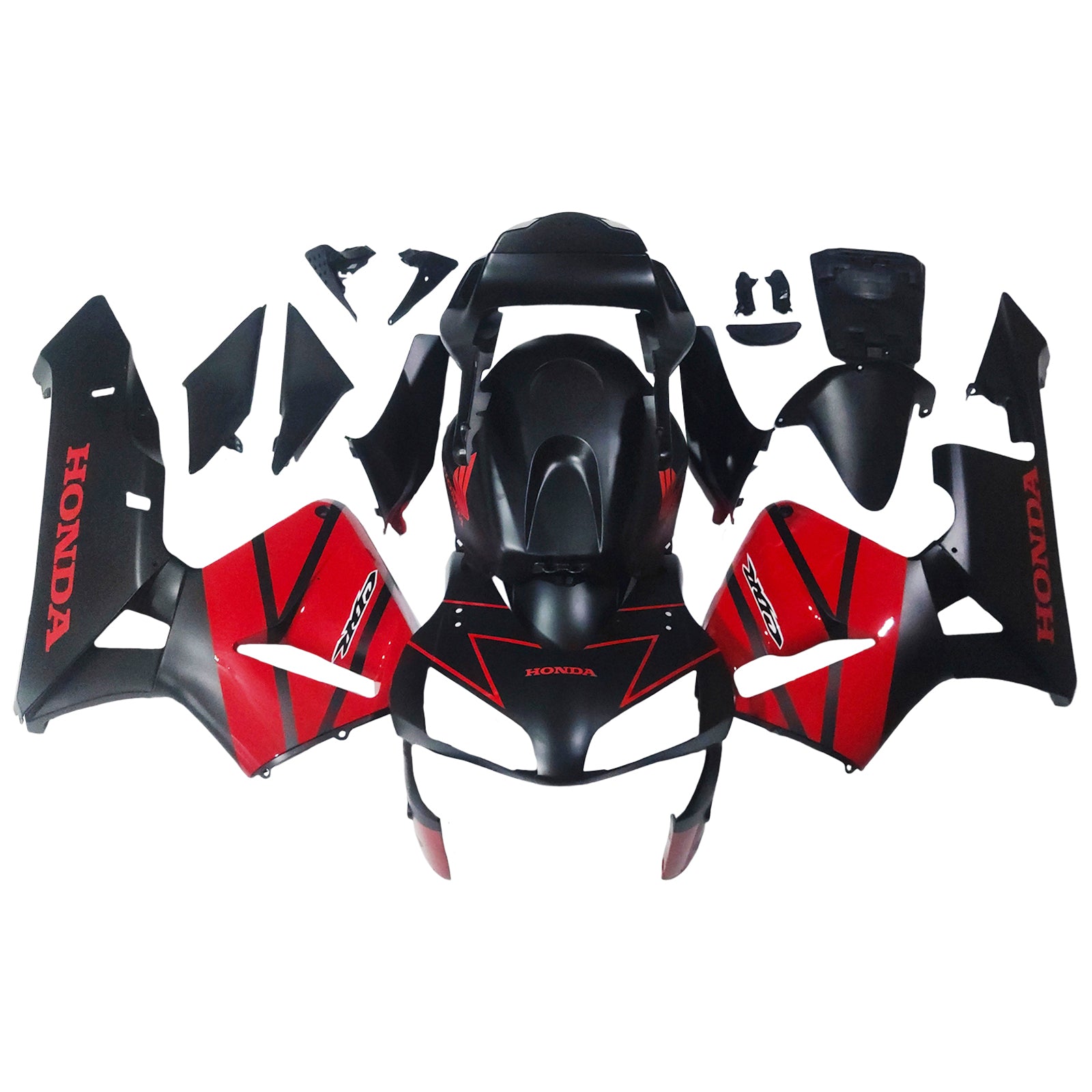 Amotopart 2003-2004 Honda CBR600RR Red Black Fairing Kit