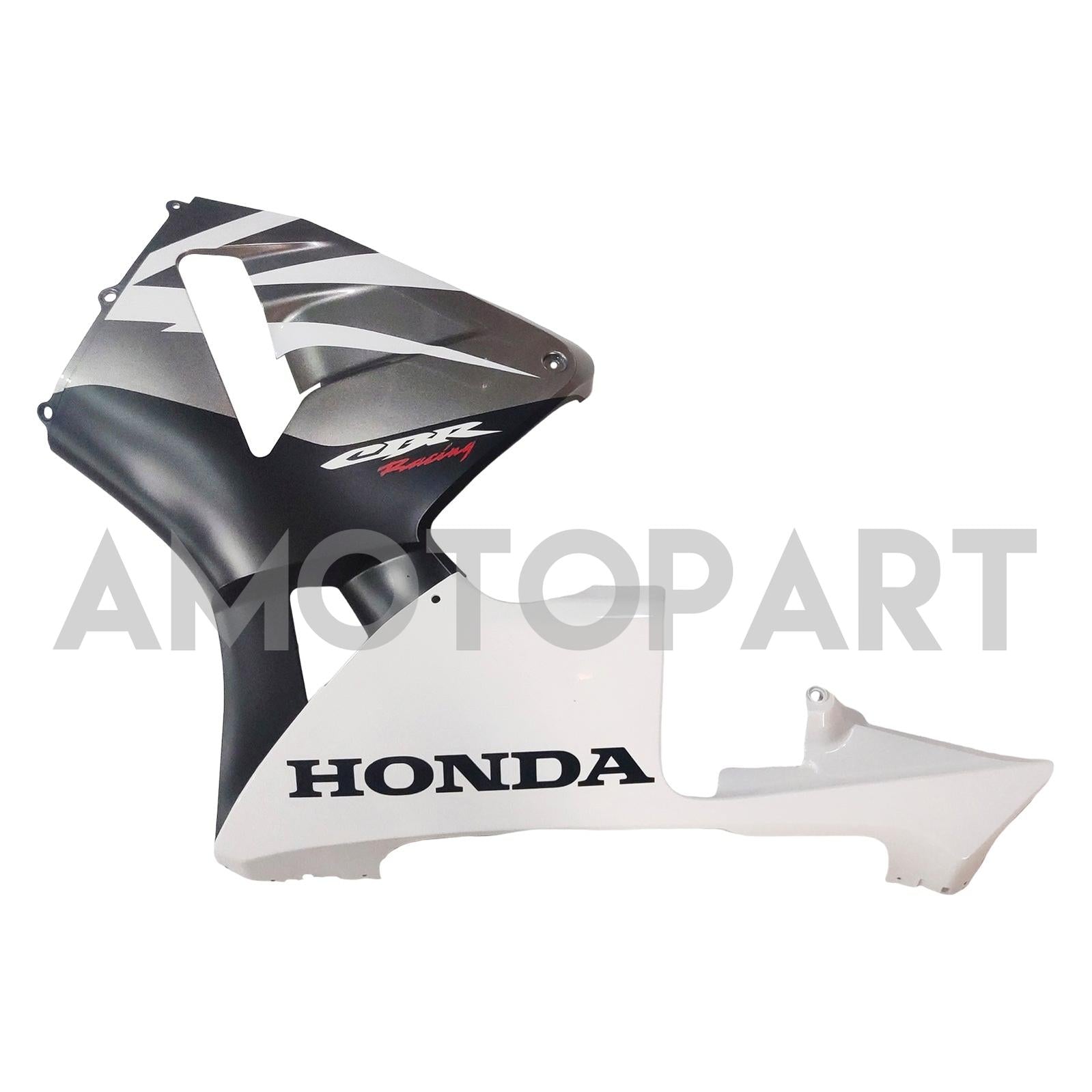 Amotopart 2003-2004 Honda CBR600RR White Black Fairing Kit