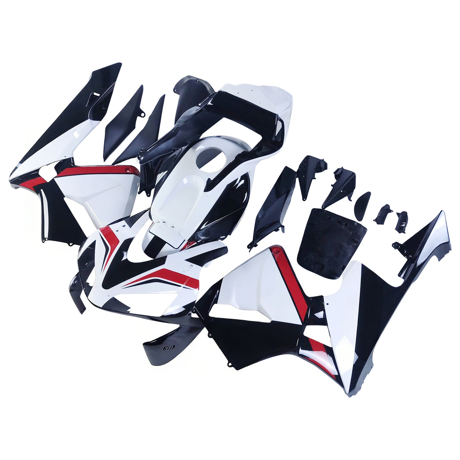 Amotopart 2003-2004 Honda CBR600RR White Black Red Fairing Kit