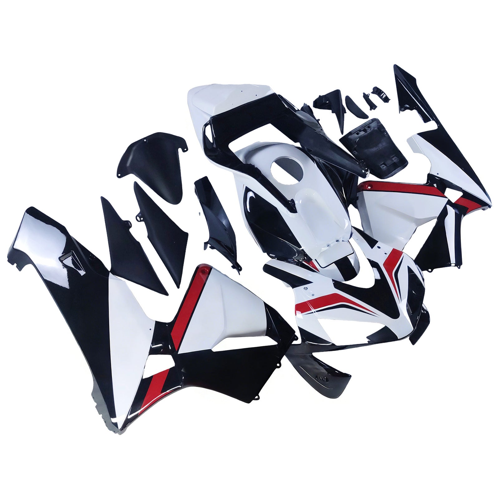 Amotopart 2003-2004 Honda CBR600RR White Black Red Fairing Kit