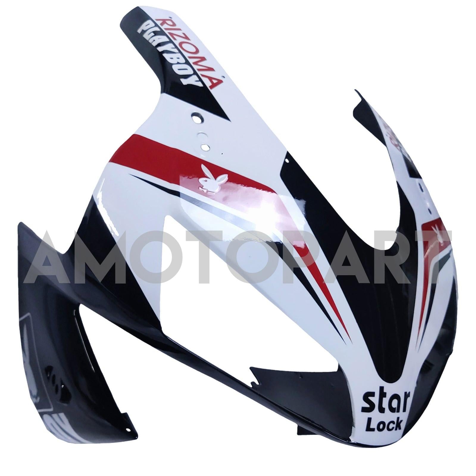 Amotopart 2003-2004 Honda CBR600RR White Black Red Fairing Kit