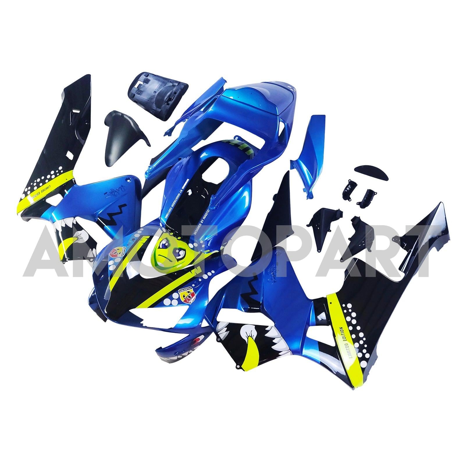 Amotopart 2003-2004 Honda CBR600RR Blue Green Fairing Kit