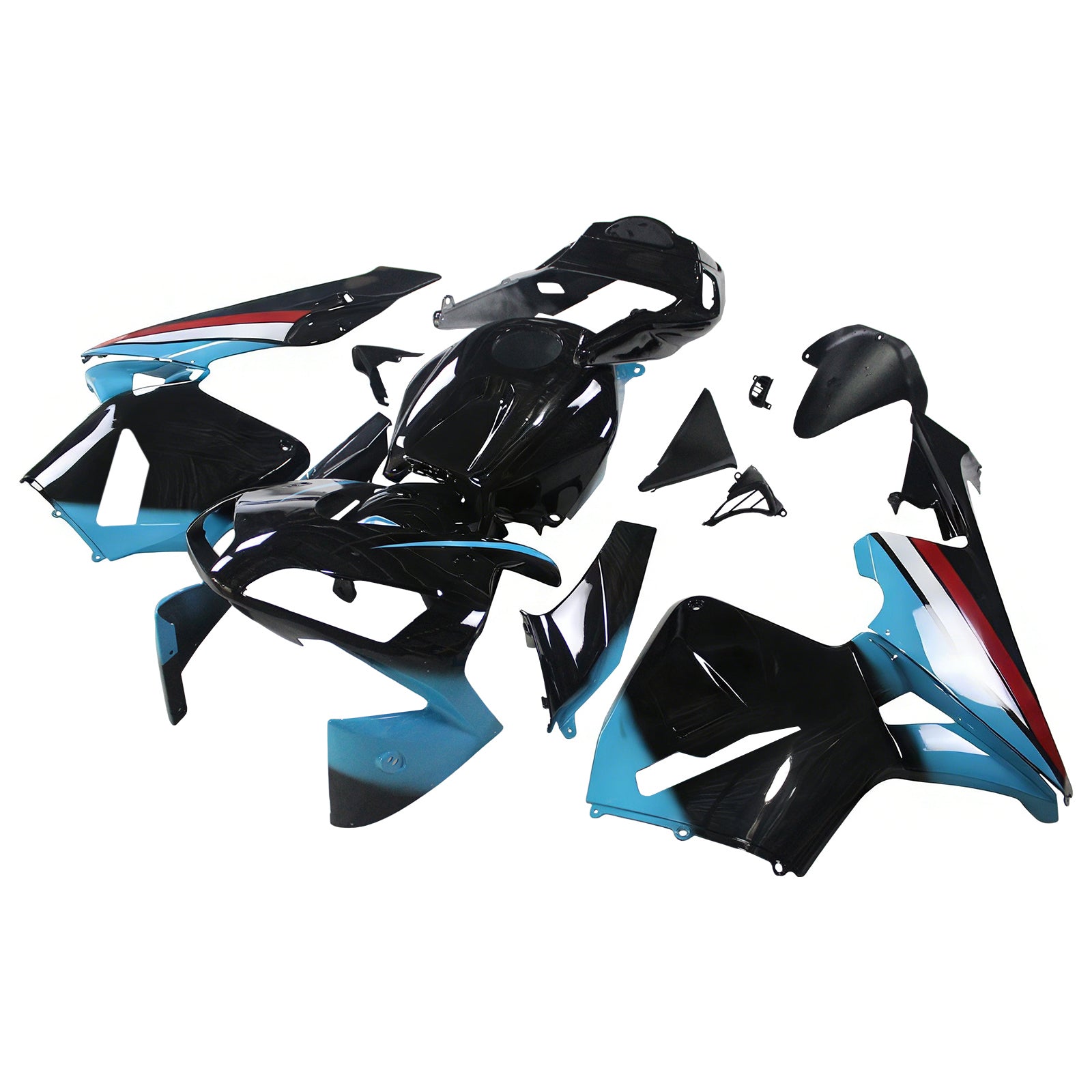 Amotopart 2003-2004 Honda CBR600RR Black Blue Red Fairing Kit