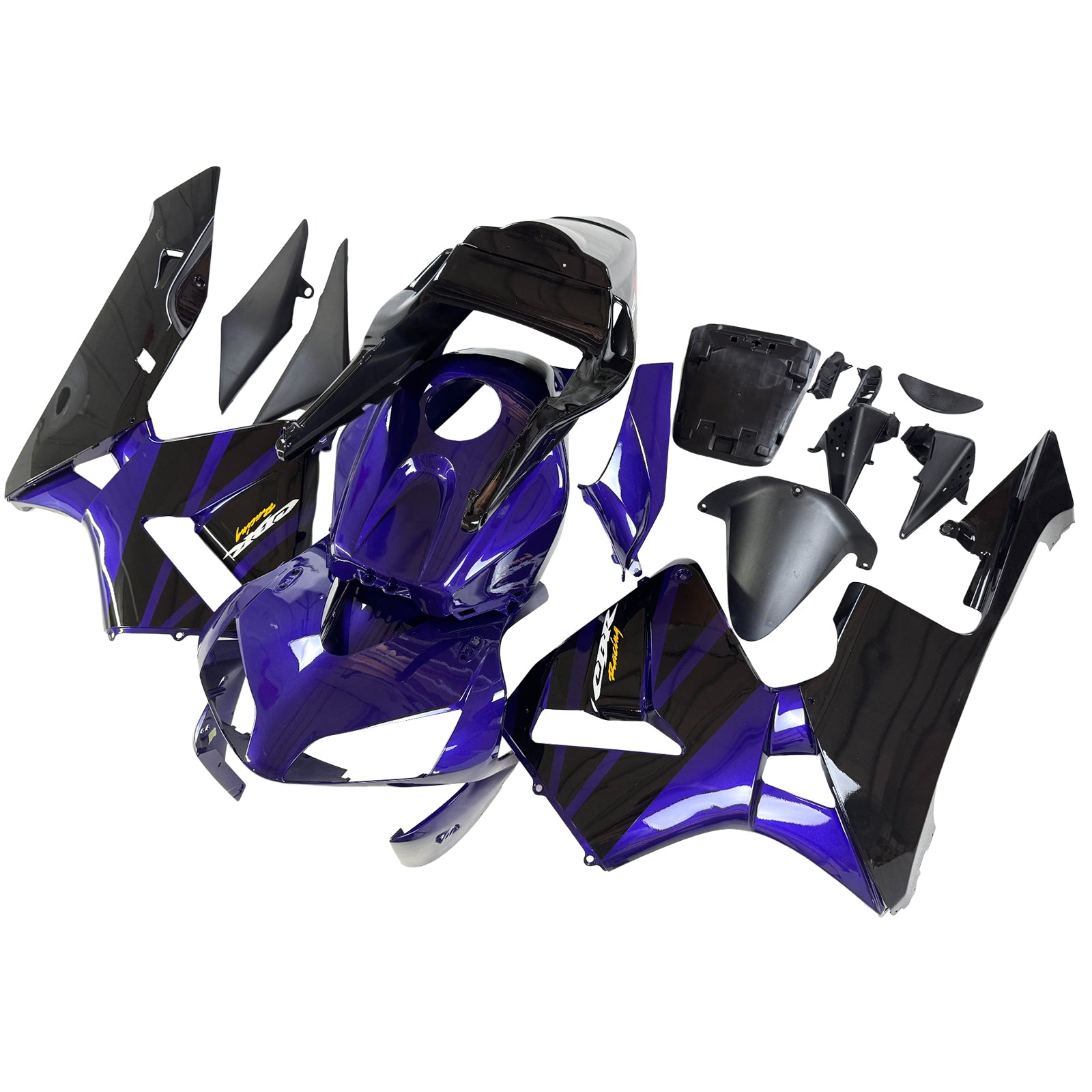 Amotopart 2003-2004 Honda CBR600rr Kit de carénage noir violet
